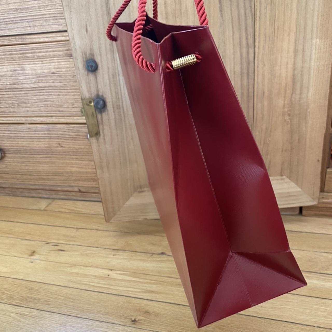 [※ Outlet ※] Cartier Cartier shop bag shopper 1 piece A set red hand-held  shop bag sub bag wrapping gift bag brand mail order utilization usage paper