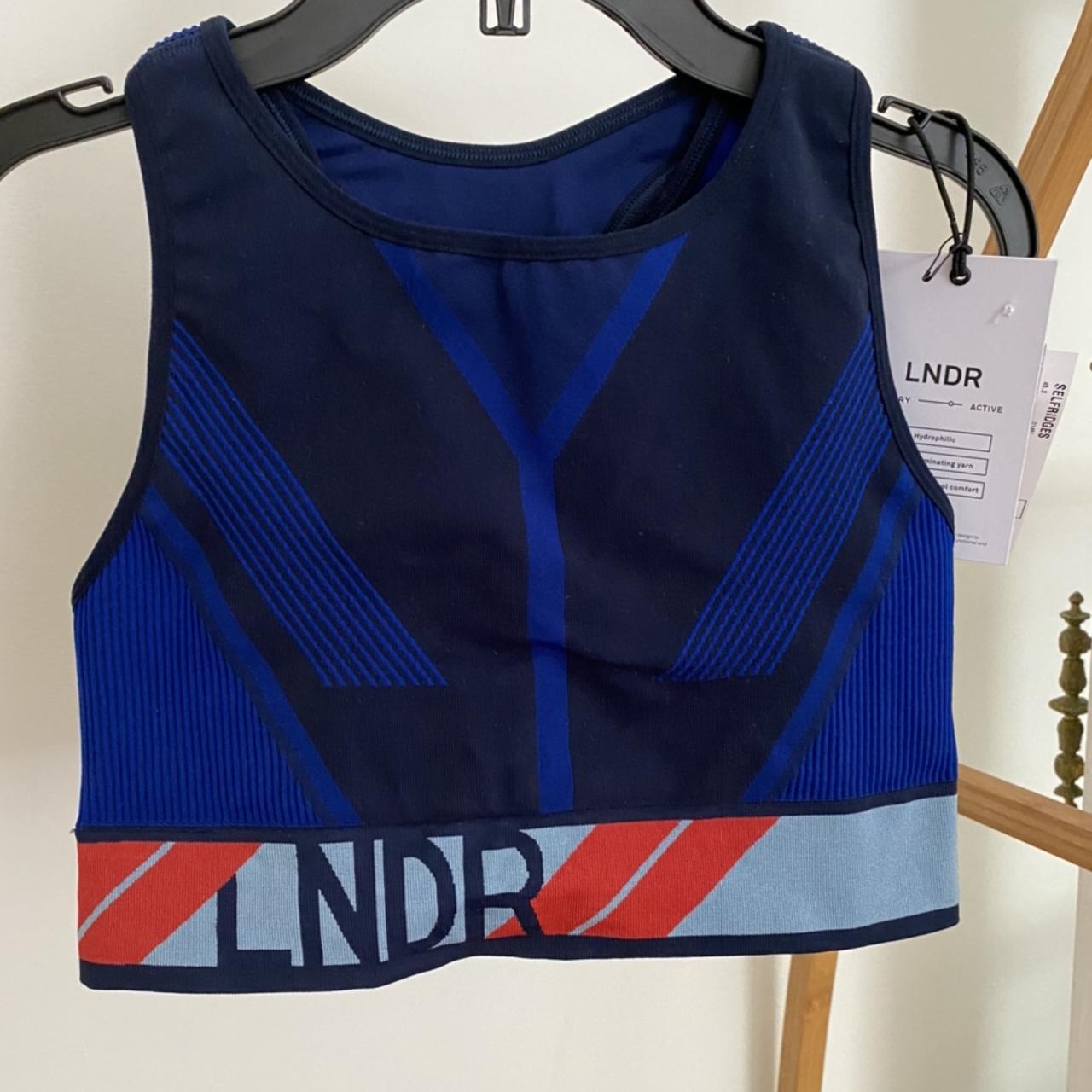 LNDR Navy Eagle Sports Bra LNDR