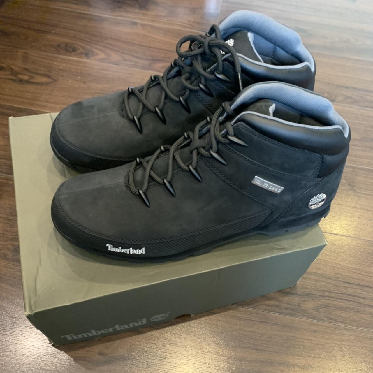 timberland euro sprint hiker black nubuck