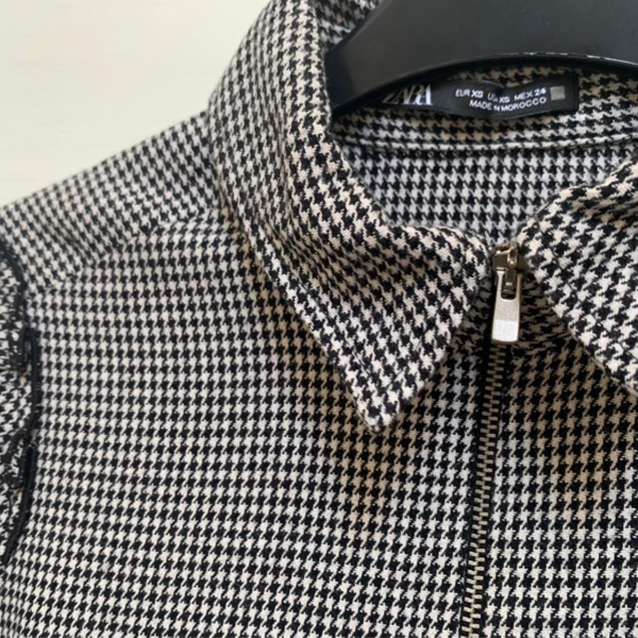 Dogtooth Zara Shirt Dress. Cute houndstooth midi... Depop