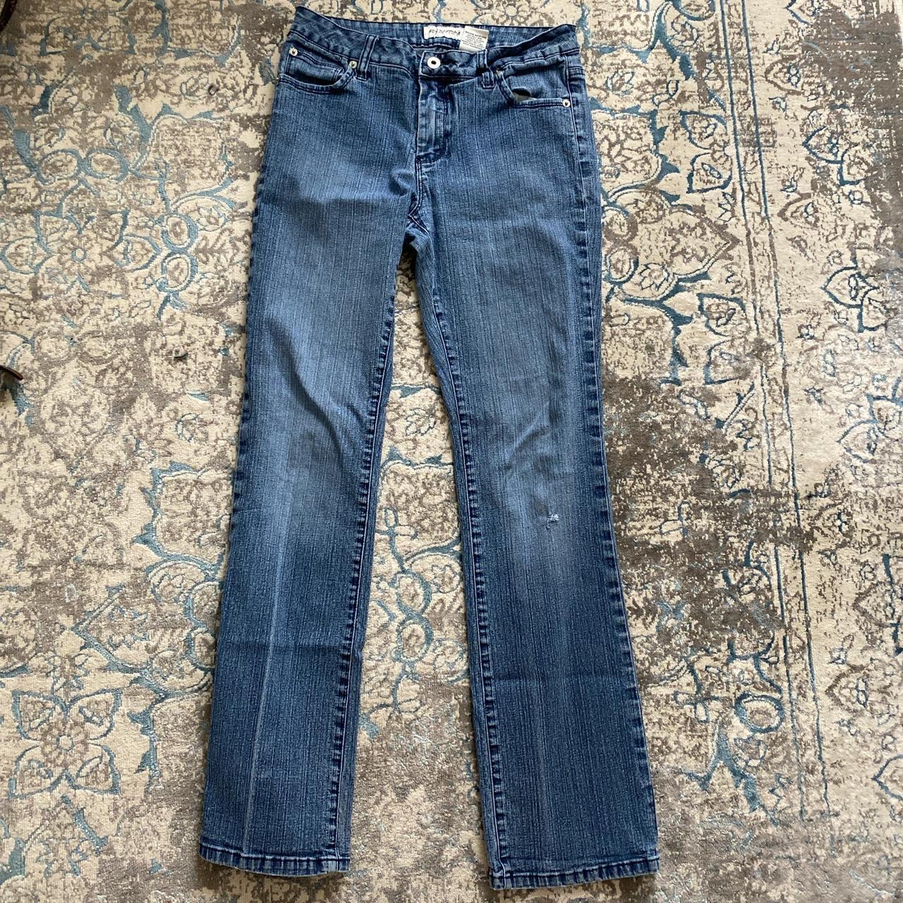 Y2k butterfly pocket jeans in great condition... - Depop