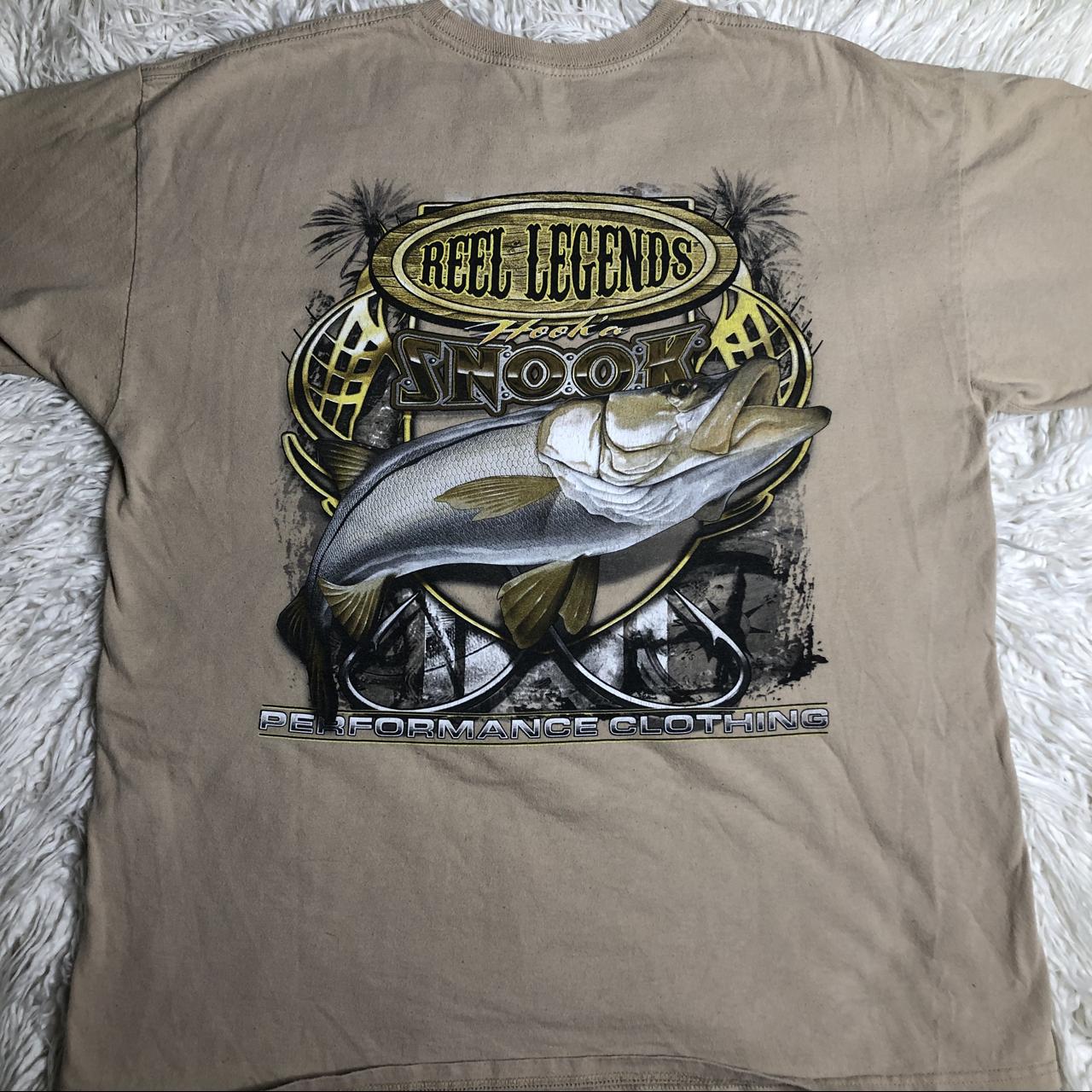 Reel Legends fishing T-shirt - Size XL - SUPER cute - Depop