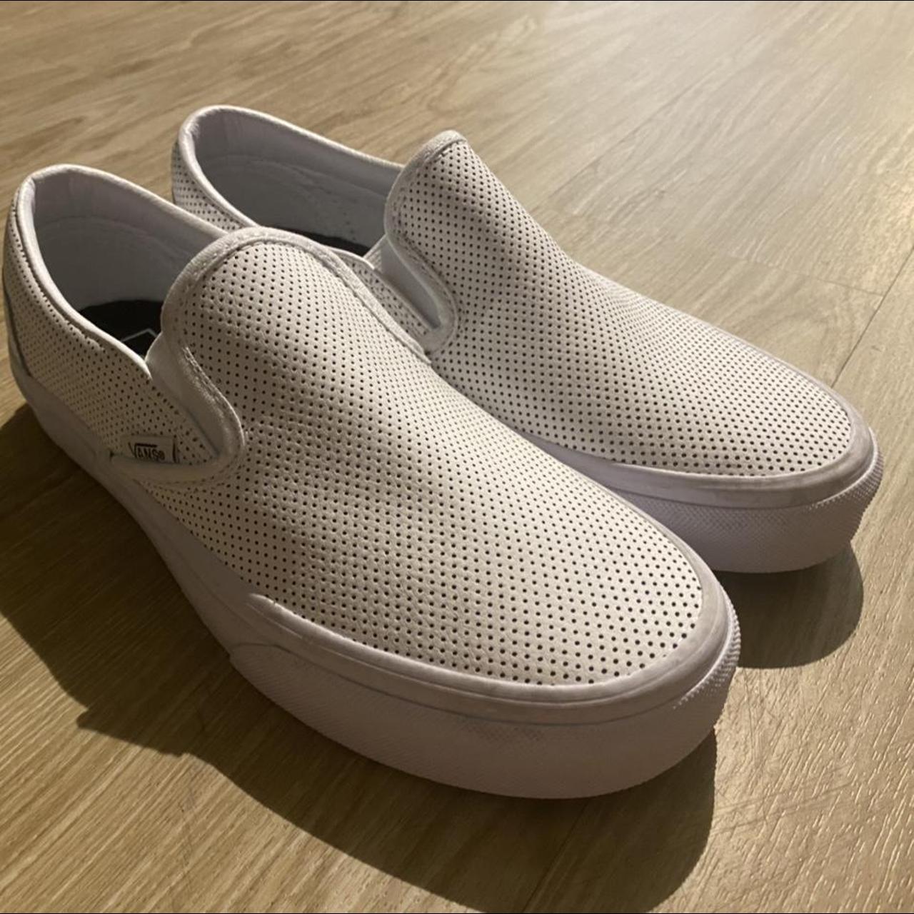 vans perforated slip on womens