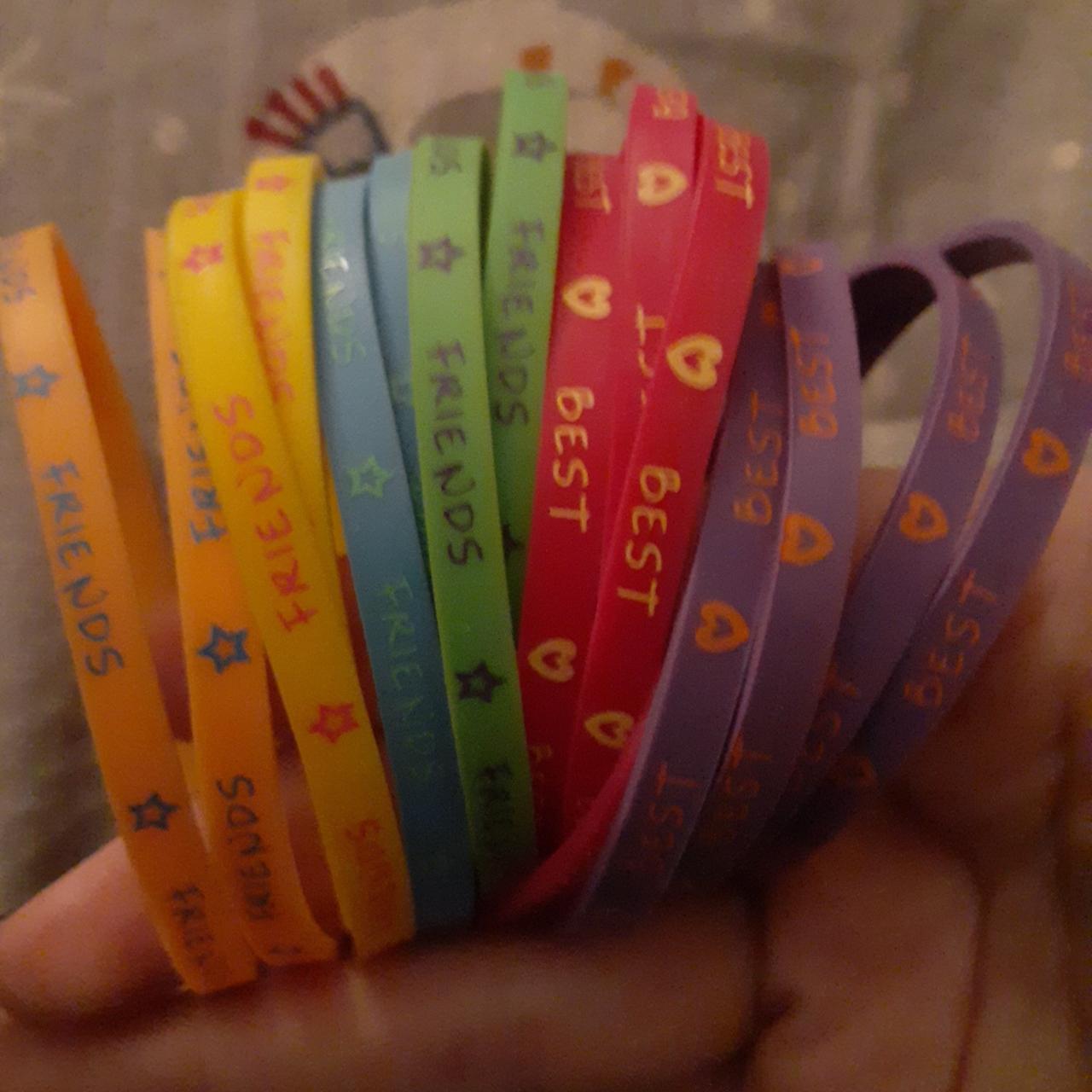 Best friend 2025 rubber bracelets