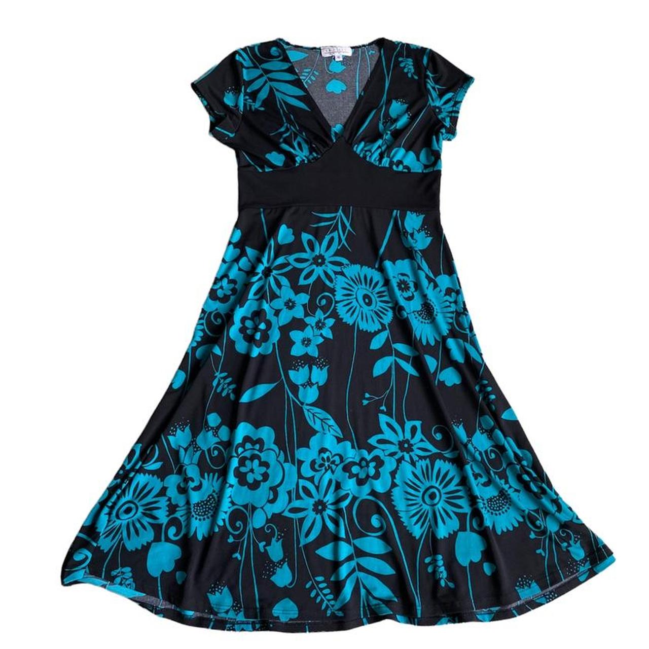 Enfocus Studio Women's Blue and Black Dress