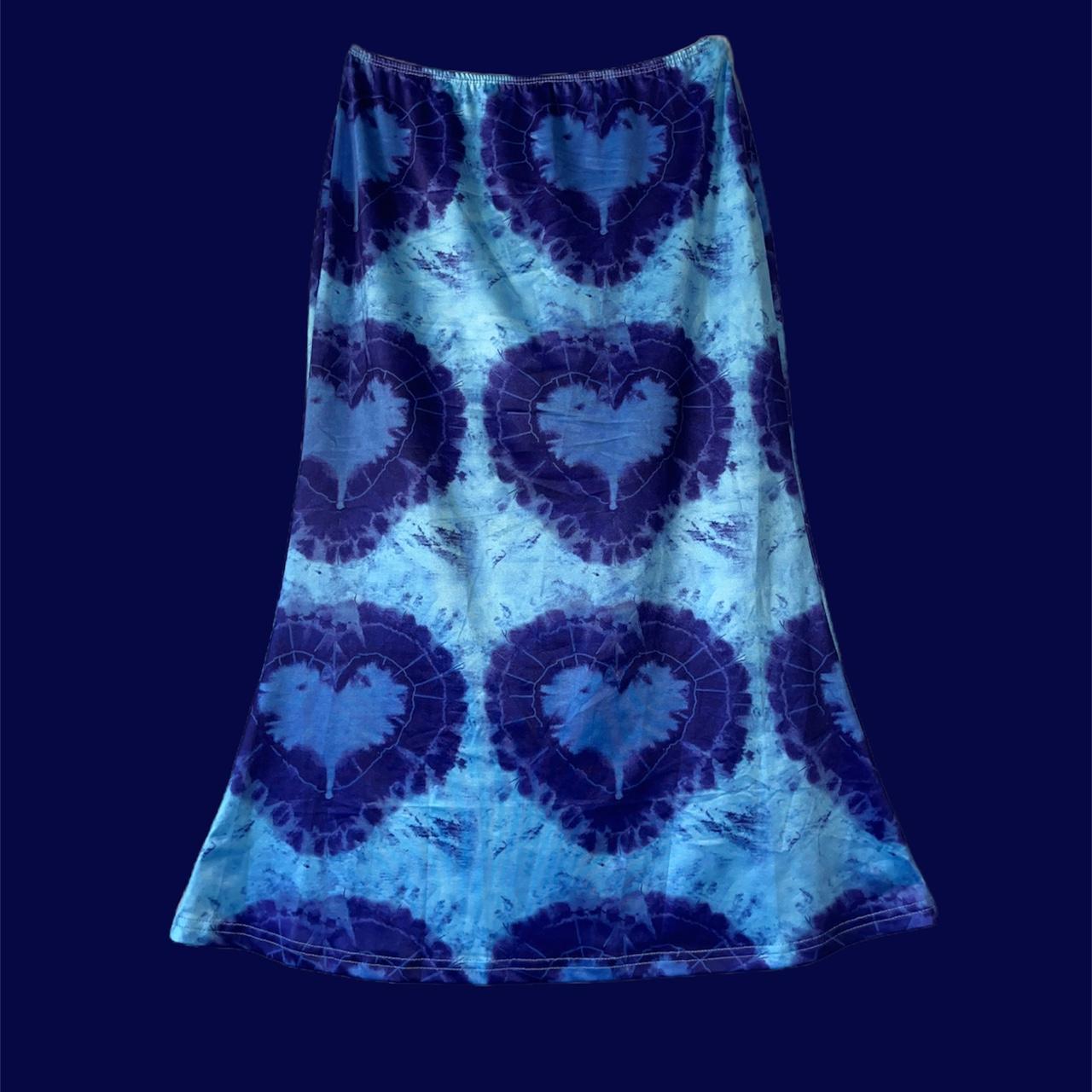 Heart tie dye skirt sale