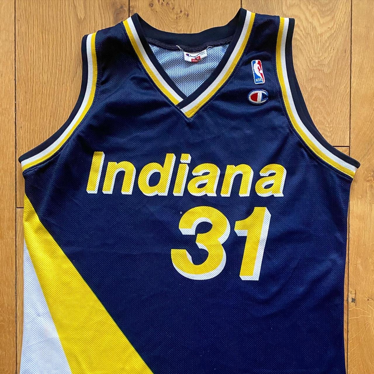 Reggie Miller Indiana Pacers Throwback Basketball Jersey