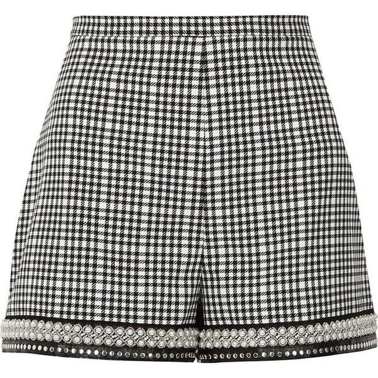 River island check shorts online