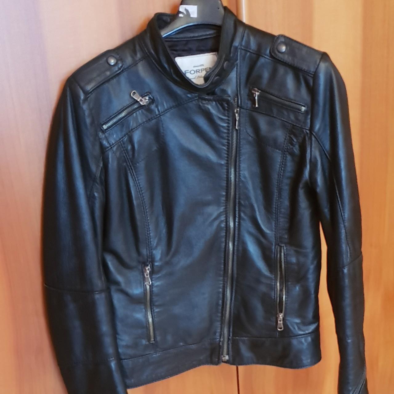 Giubbotto biker ecopelle Grintoso e Depop