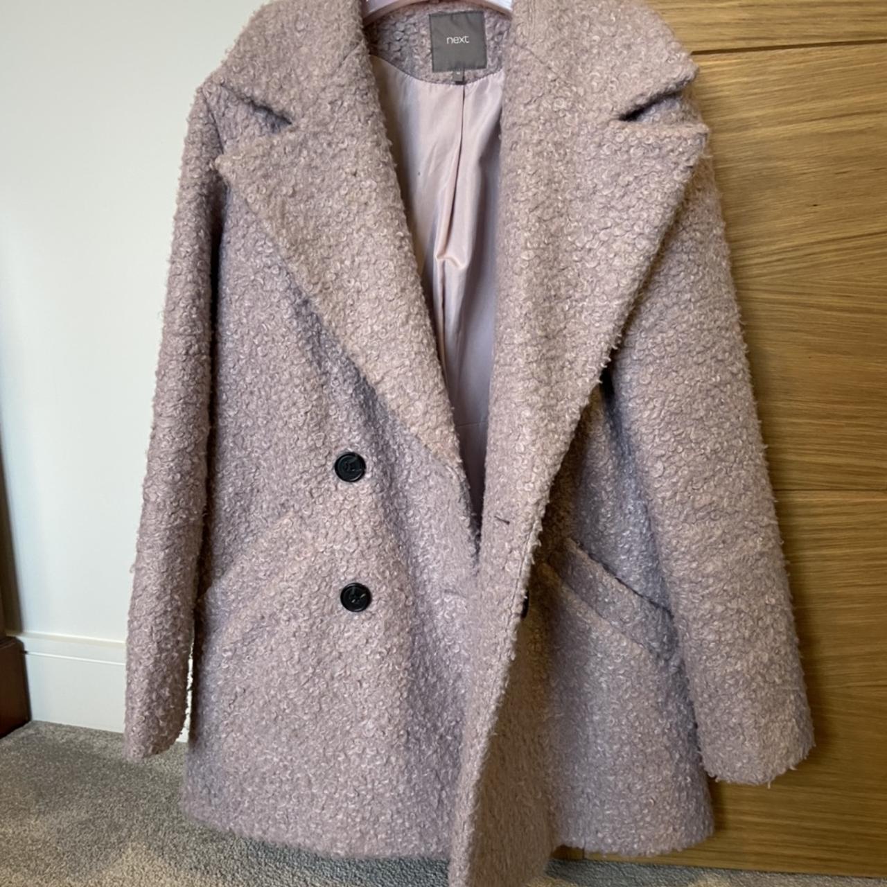 Next lilac boucle on sale coat