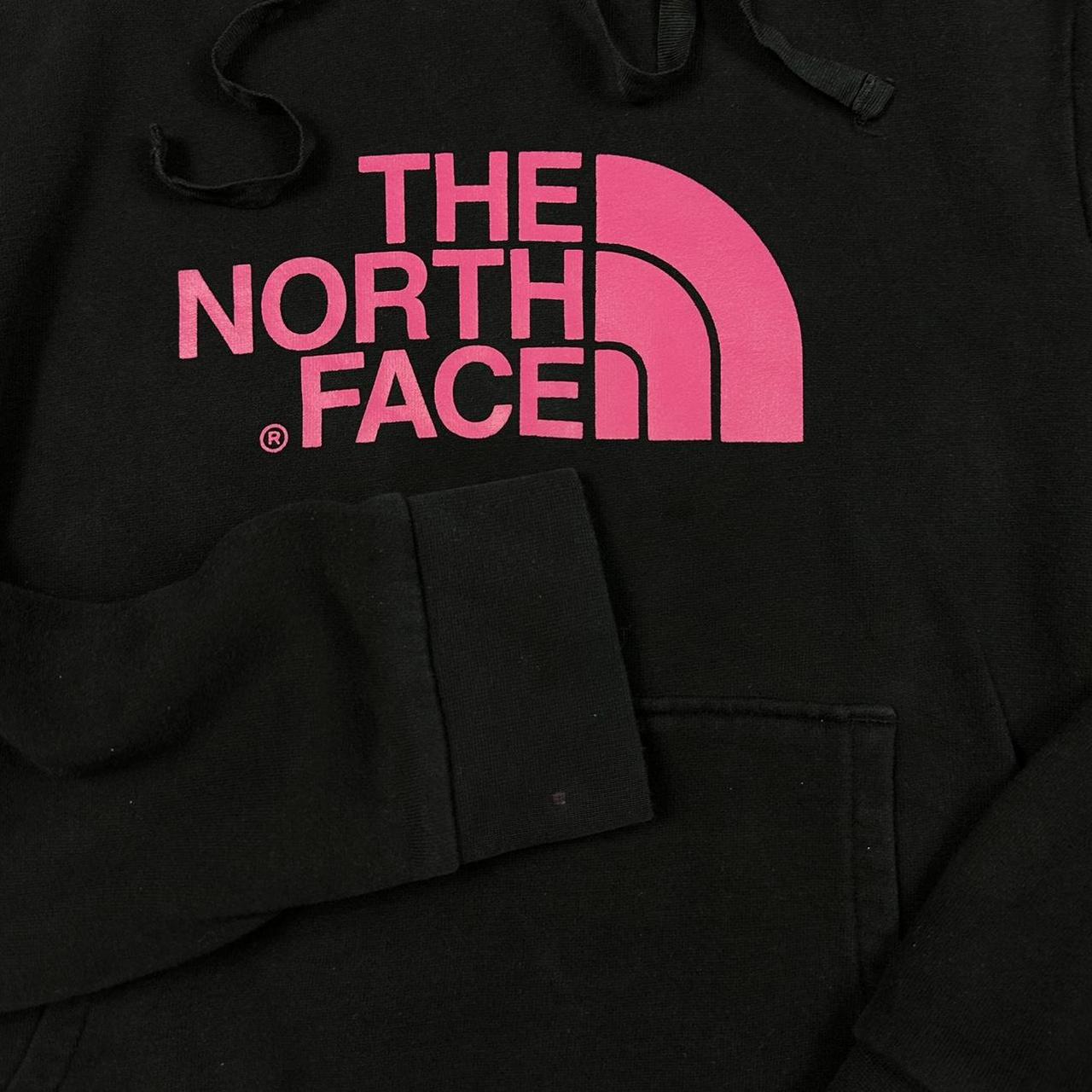 The North Face Womens Black And Pink Hoodie Depop