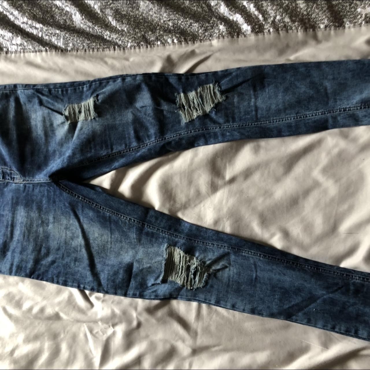 Luxe London x2 men’s jeans 2 pairs, 1 black 1 acid... - Depop