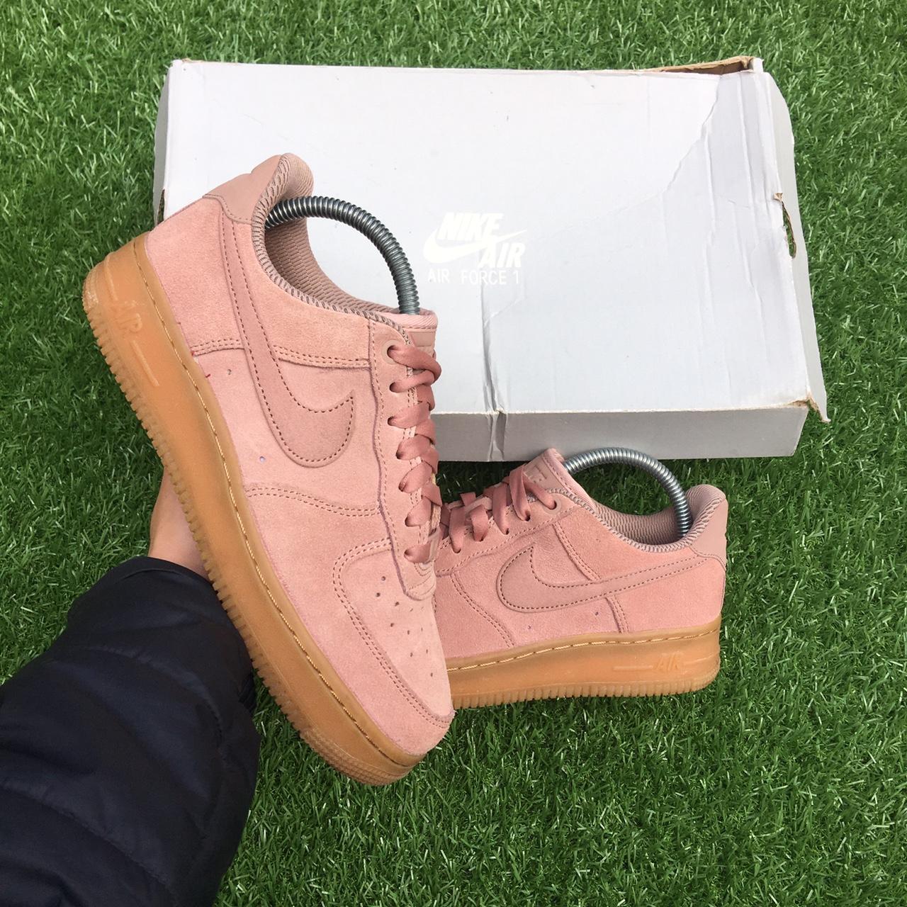 pink suede af1s