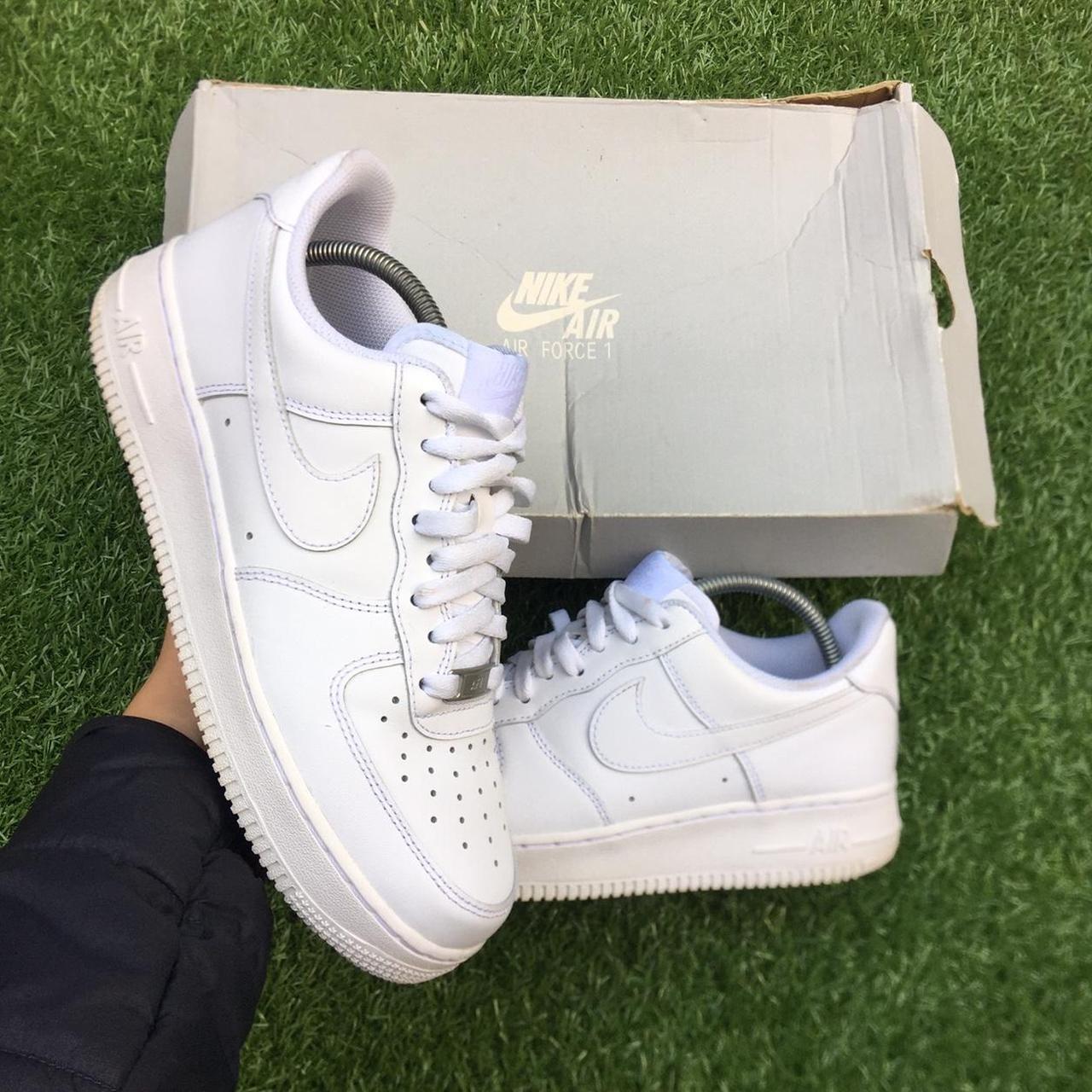 Nike Air Force 1 - White - Size UK7... - Depop