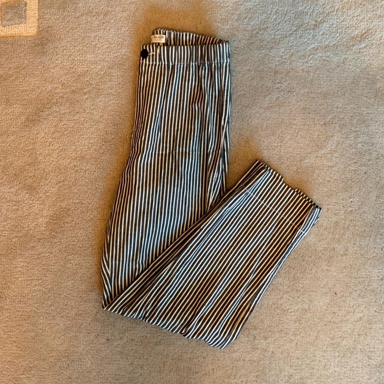 brandy melville tilden pants with blue and white... Depop