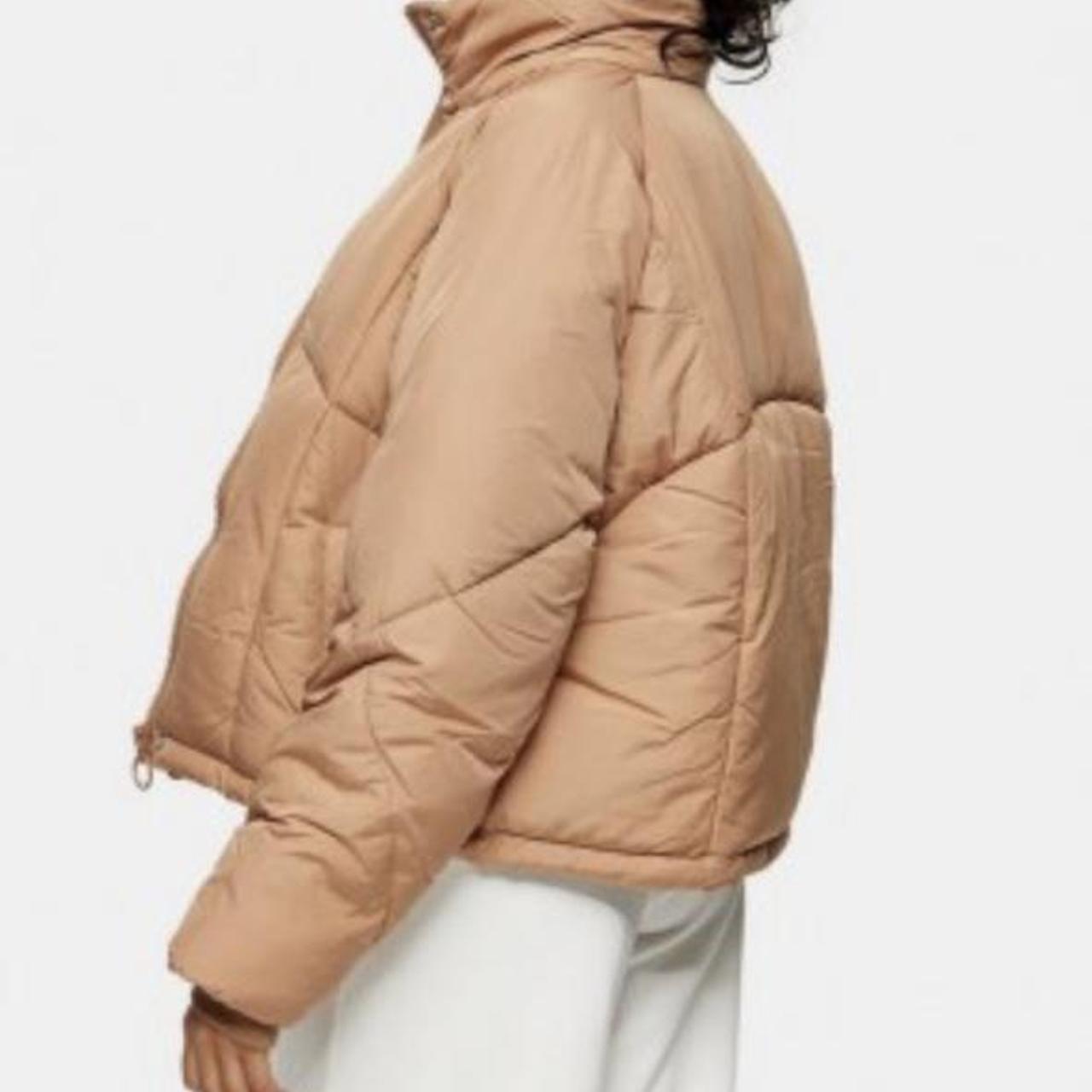 topshop rose puffer jacket