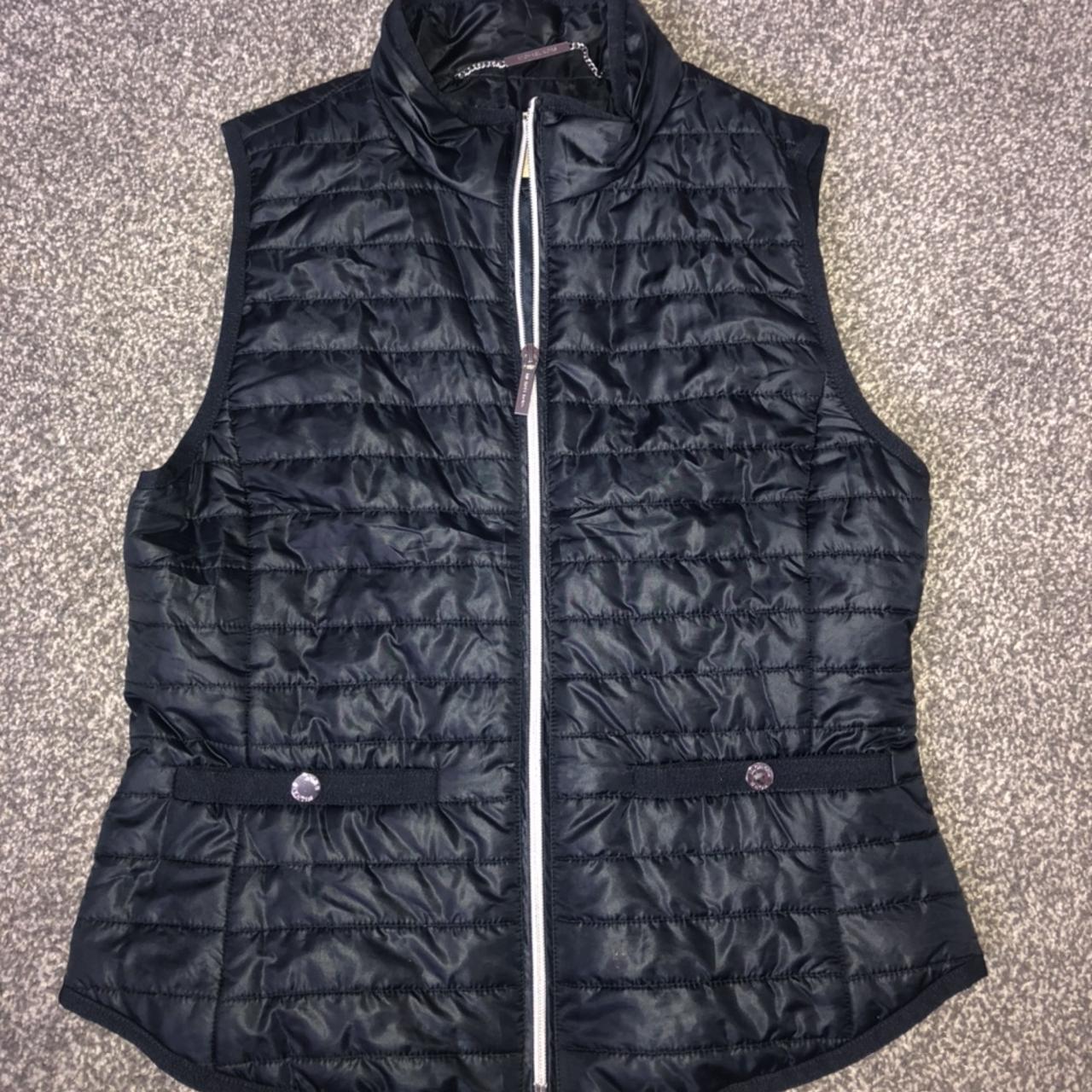 Women’s Michael Kors Gilet/Body warmer, navy, size... - Depop