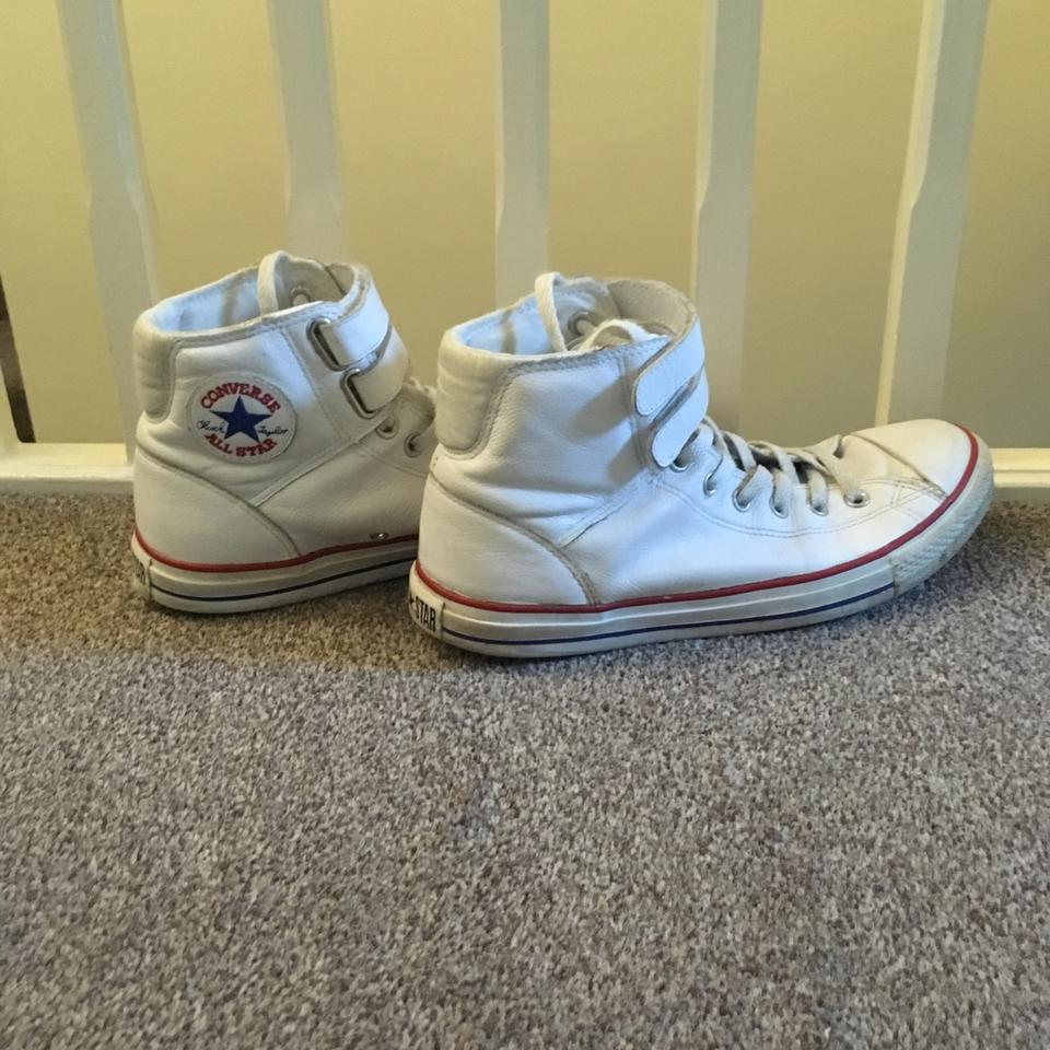 Converse velcro hot sale high tops