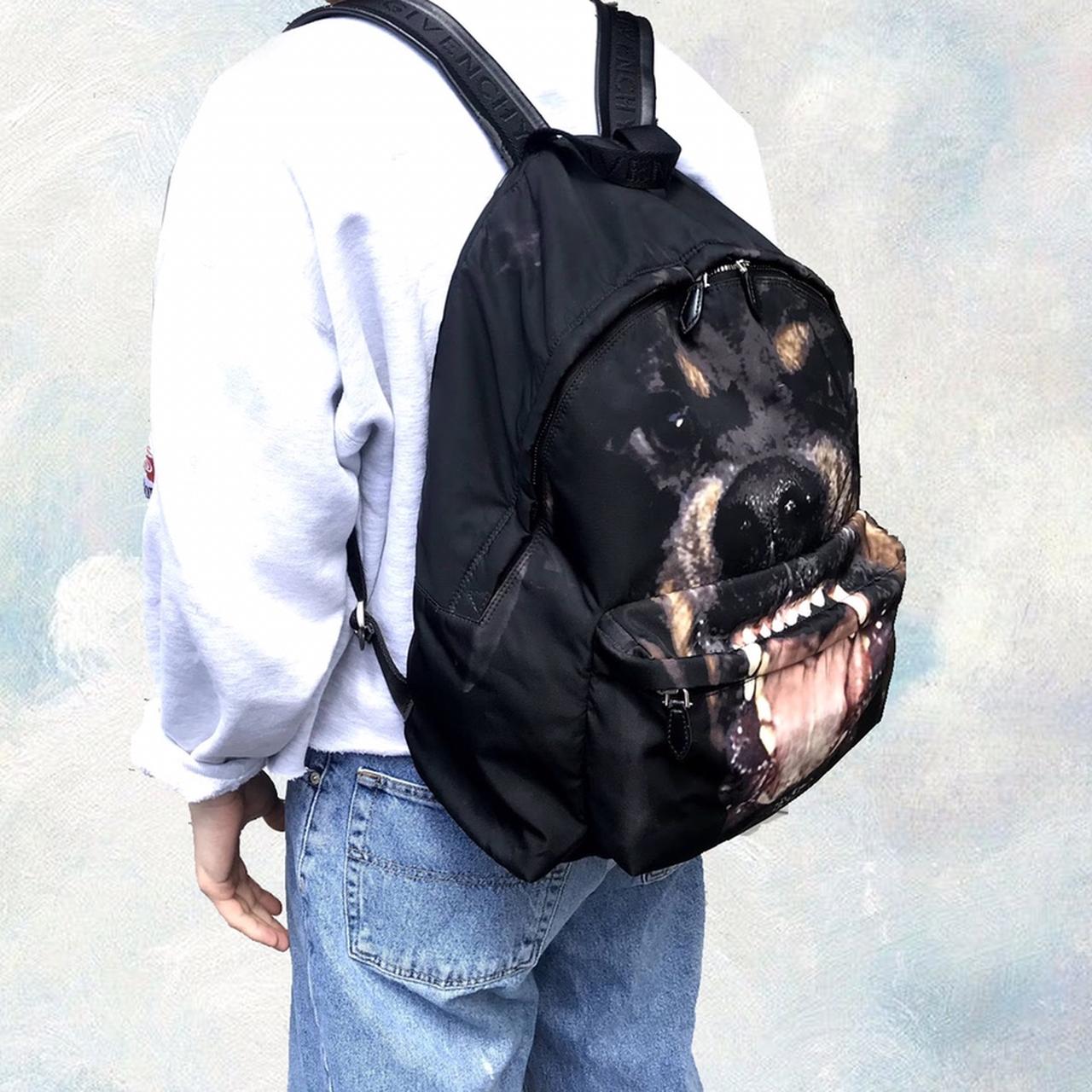 GIVENCHY ROTTWEILER BACKPACK nylon print. Some wear