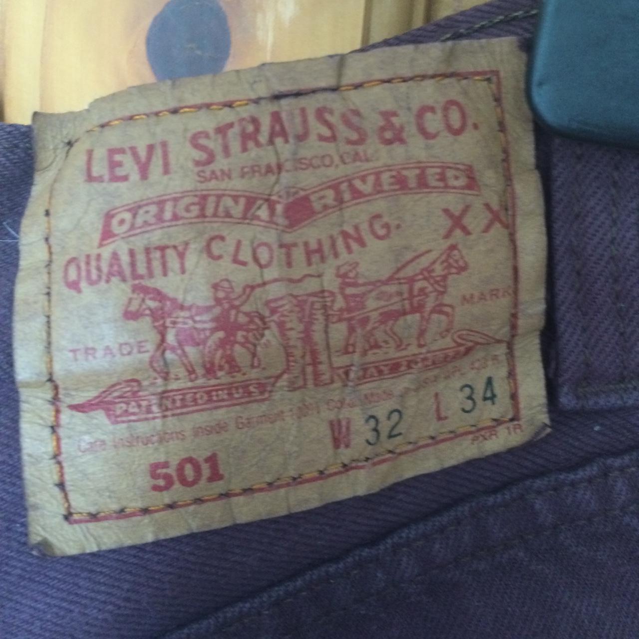 Vintage Burgundy Levis Shorts, worn once, don't fit... - Depop