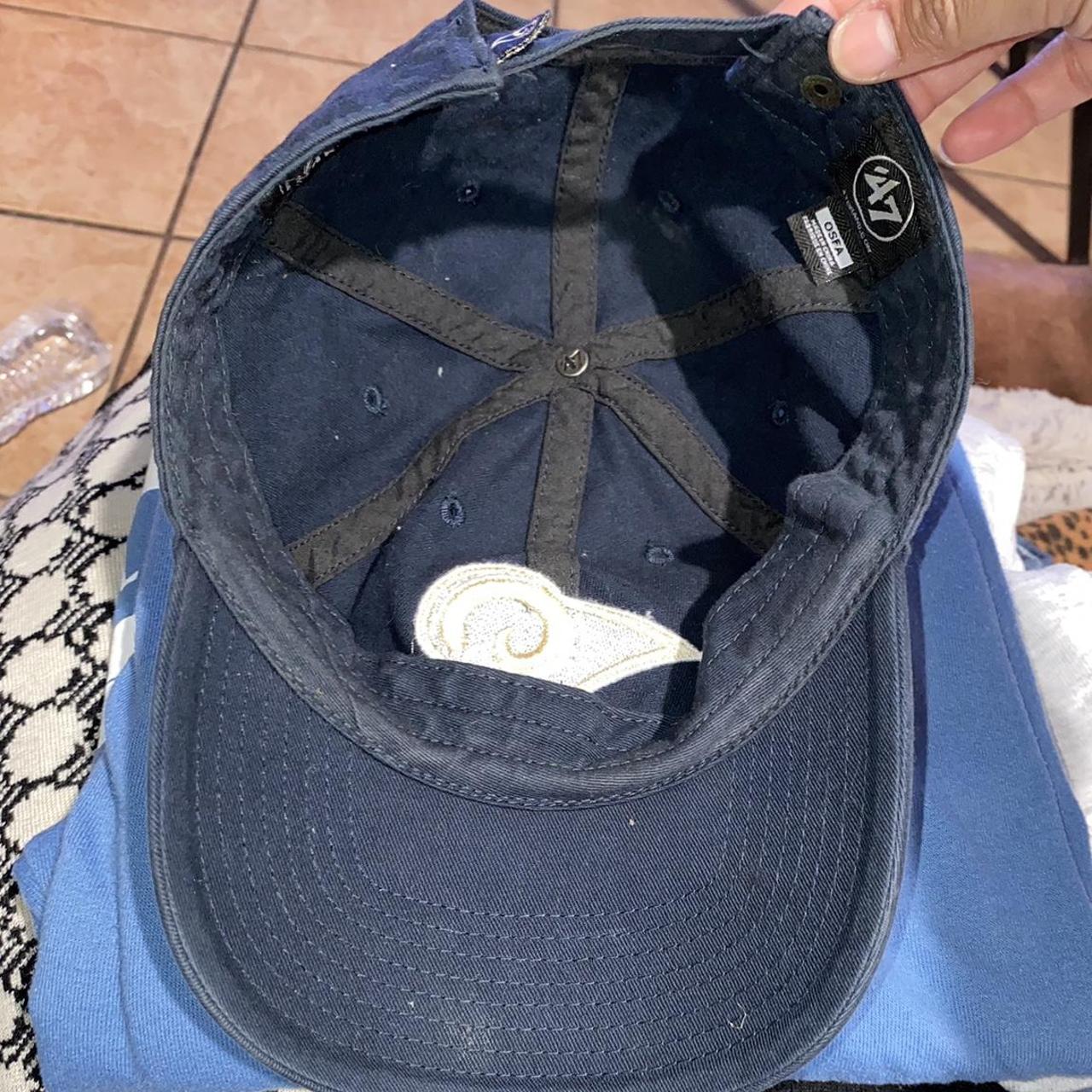 🧢RAMS CAP🧢 navy blue rams cap with a lot of life... - Depop