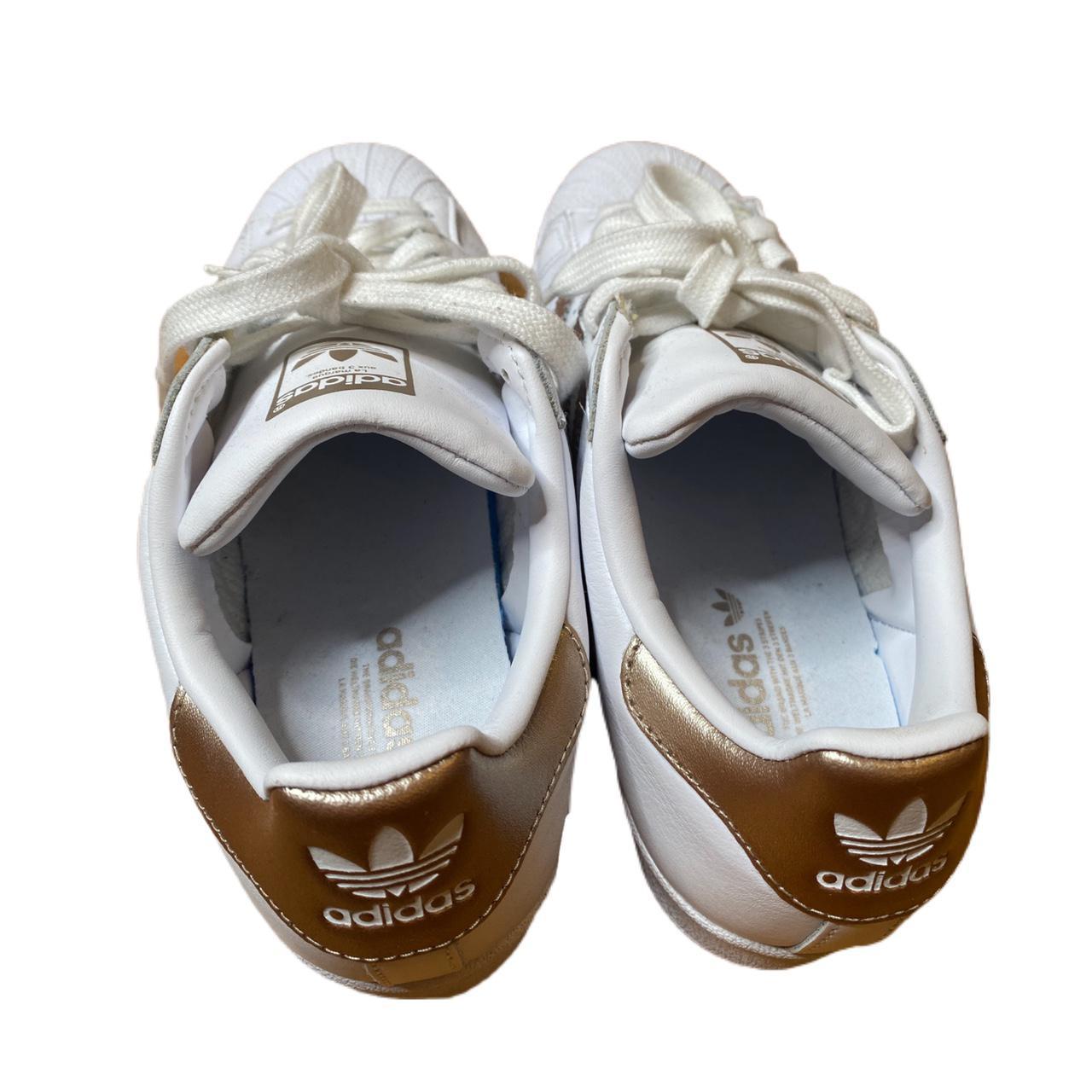 Product Image 3 - Adidas superstar white and gold