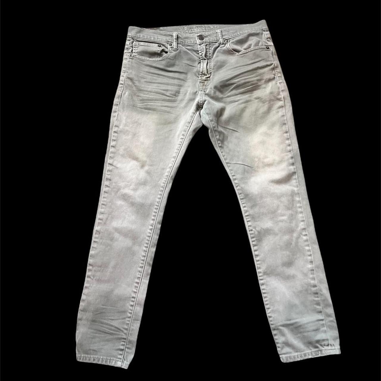 American Eagle Outfitters Men's Grey Jeans Depop
