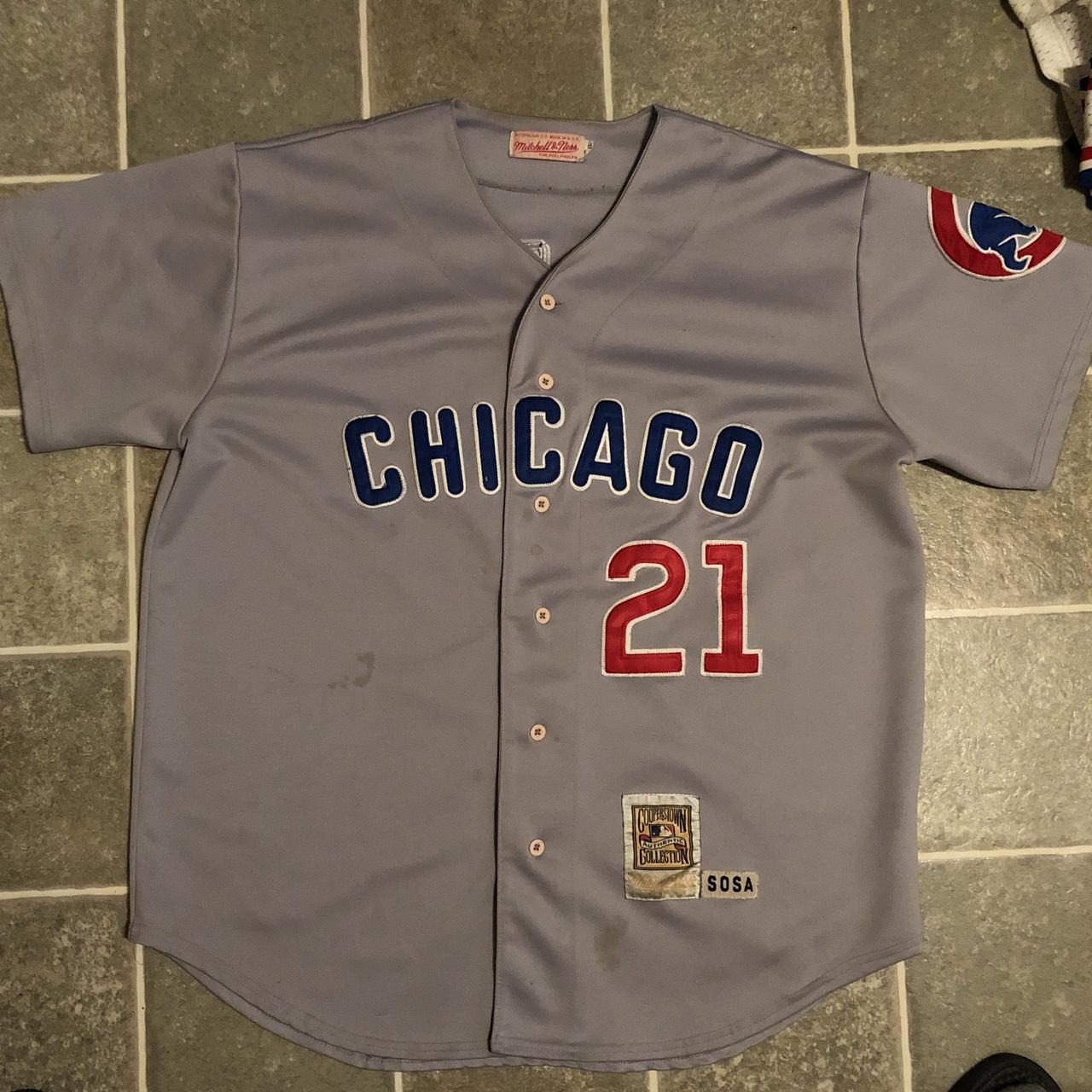 Mitchell & Ness Chicago Cubs Sammy Sosa jersey Minor - Depop