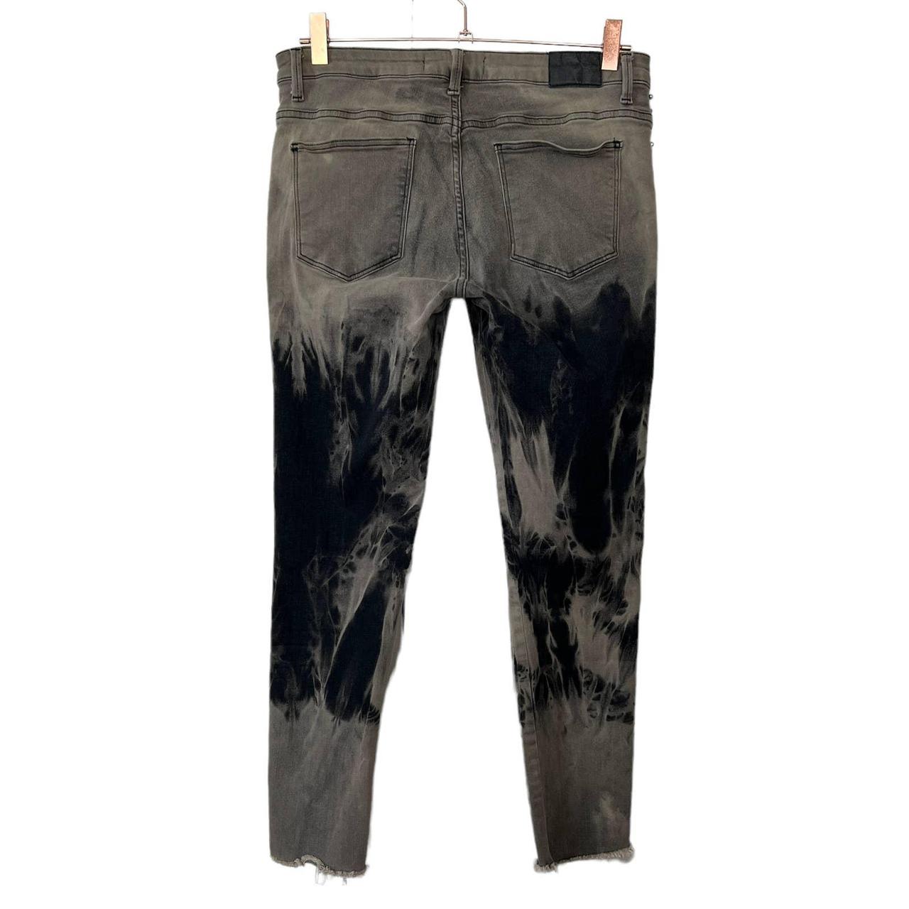 ZARA Womens 10 Bleach Distressed Embellished Sides... Depop