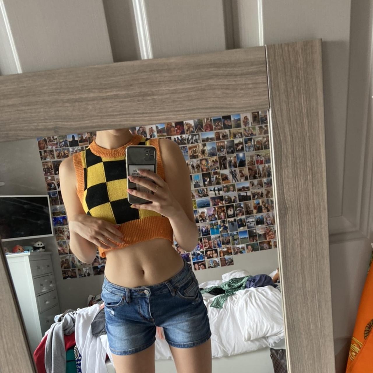 Denim shorts from pull &bear -perfect condition,... - Depop