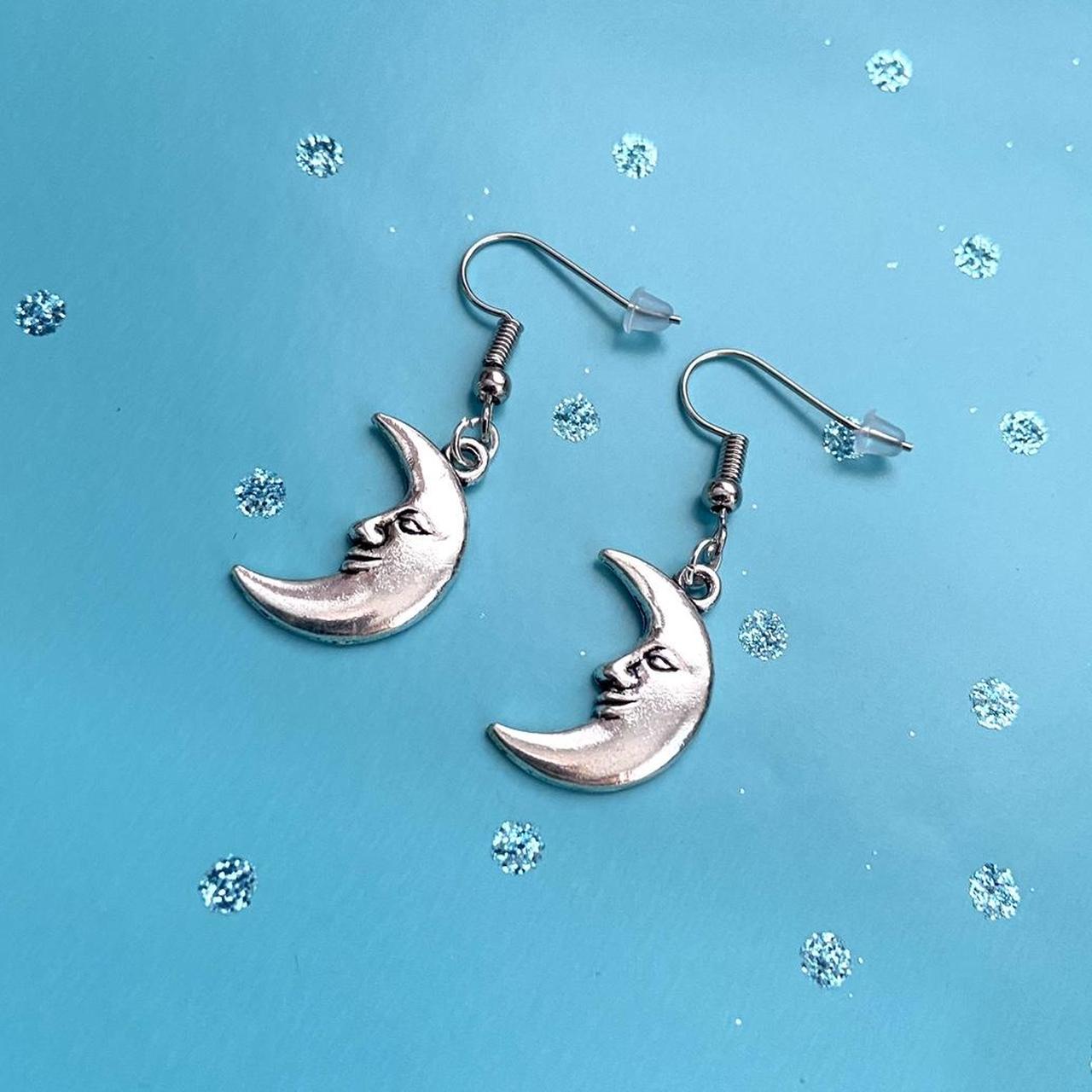 Cute moon earrings Clearance