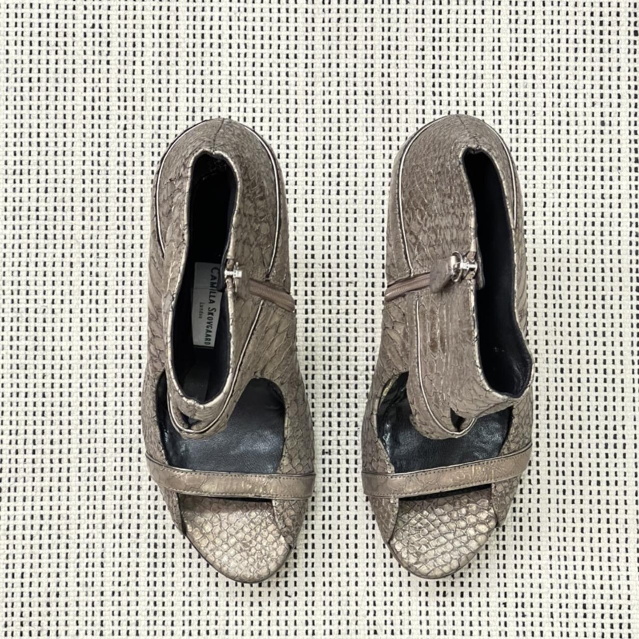 Authentic New Camilla Skovgaard peep toe boots Depop