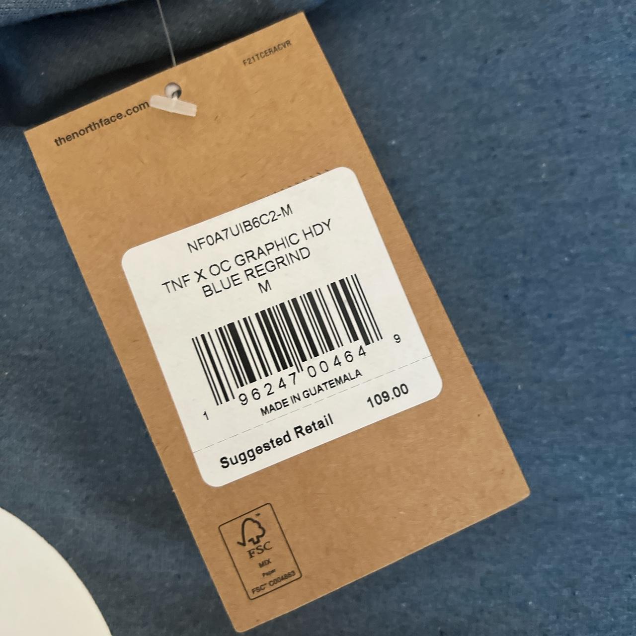 Online Ceramics x TNF Blue Regrind Hoodie, Men’s... Depop