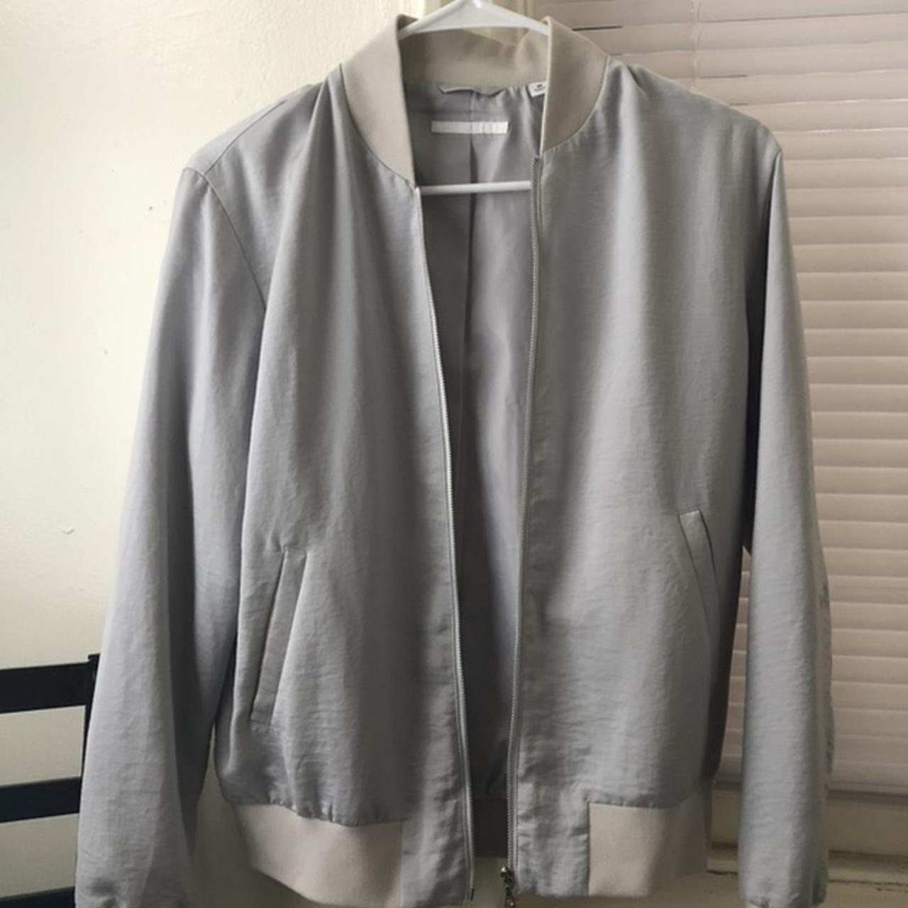 Light gray bomber jacket! Perfect for slightly... Depop