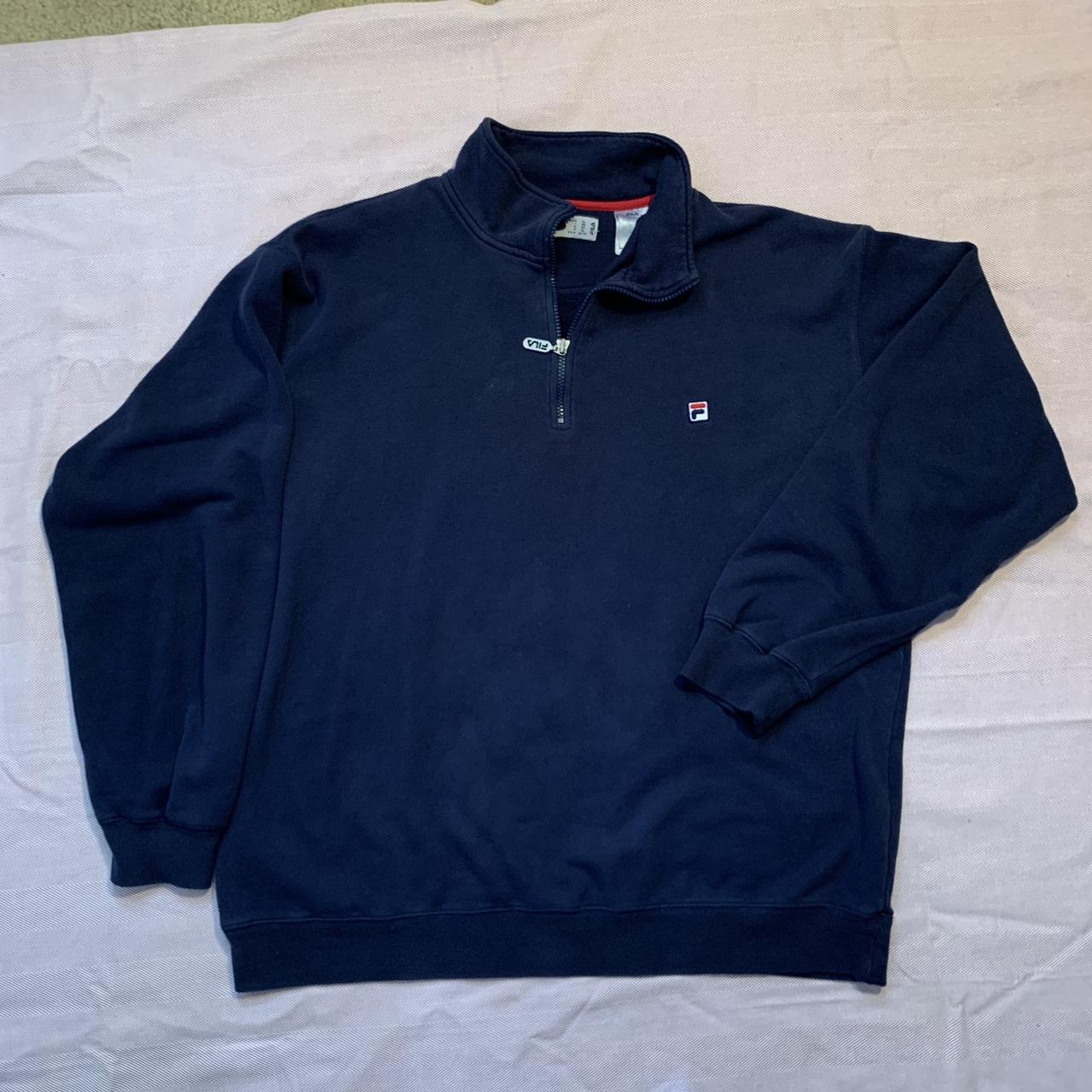 Fila Men's Navy Jumper | Depop