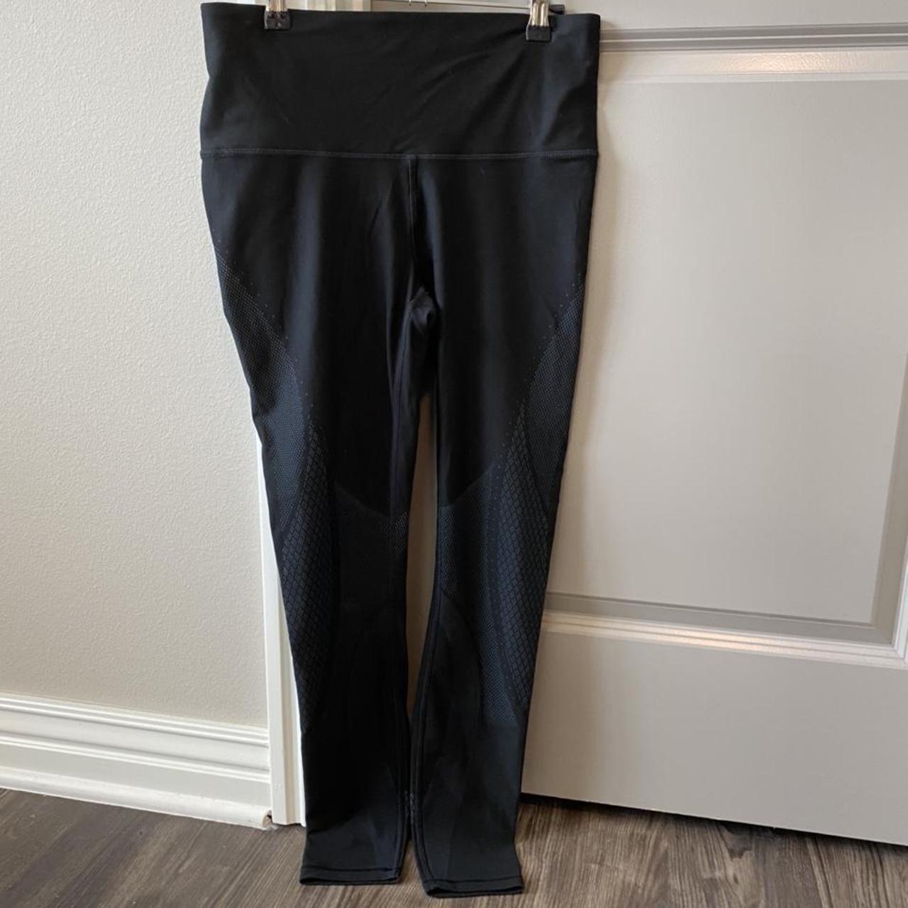 Lululemon black leggings size 10, 41% polyester , 36%