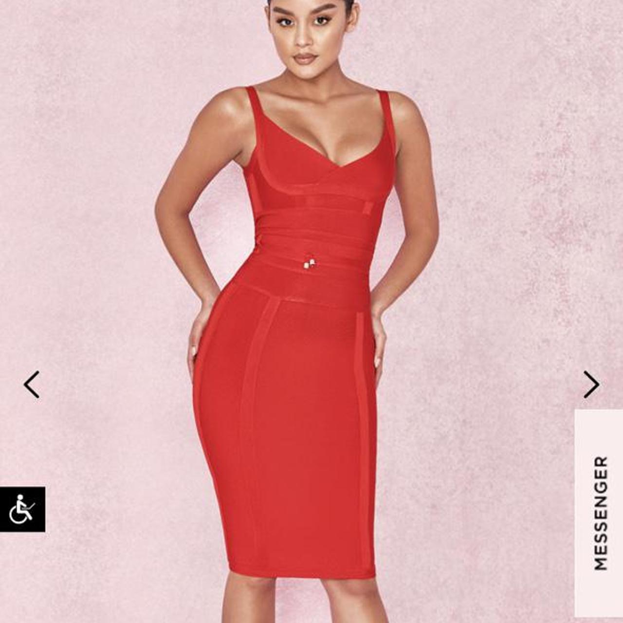 House of CB Women's Red Dress | Depop