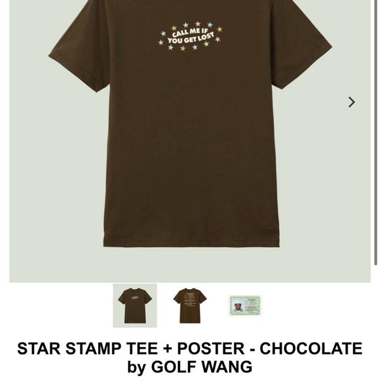 CALL ME IF YOU GET LOST CHOCOLATE BROWN STAR STAMP... - Depop