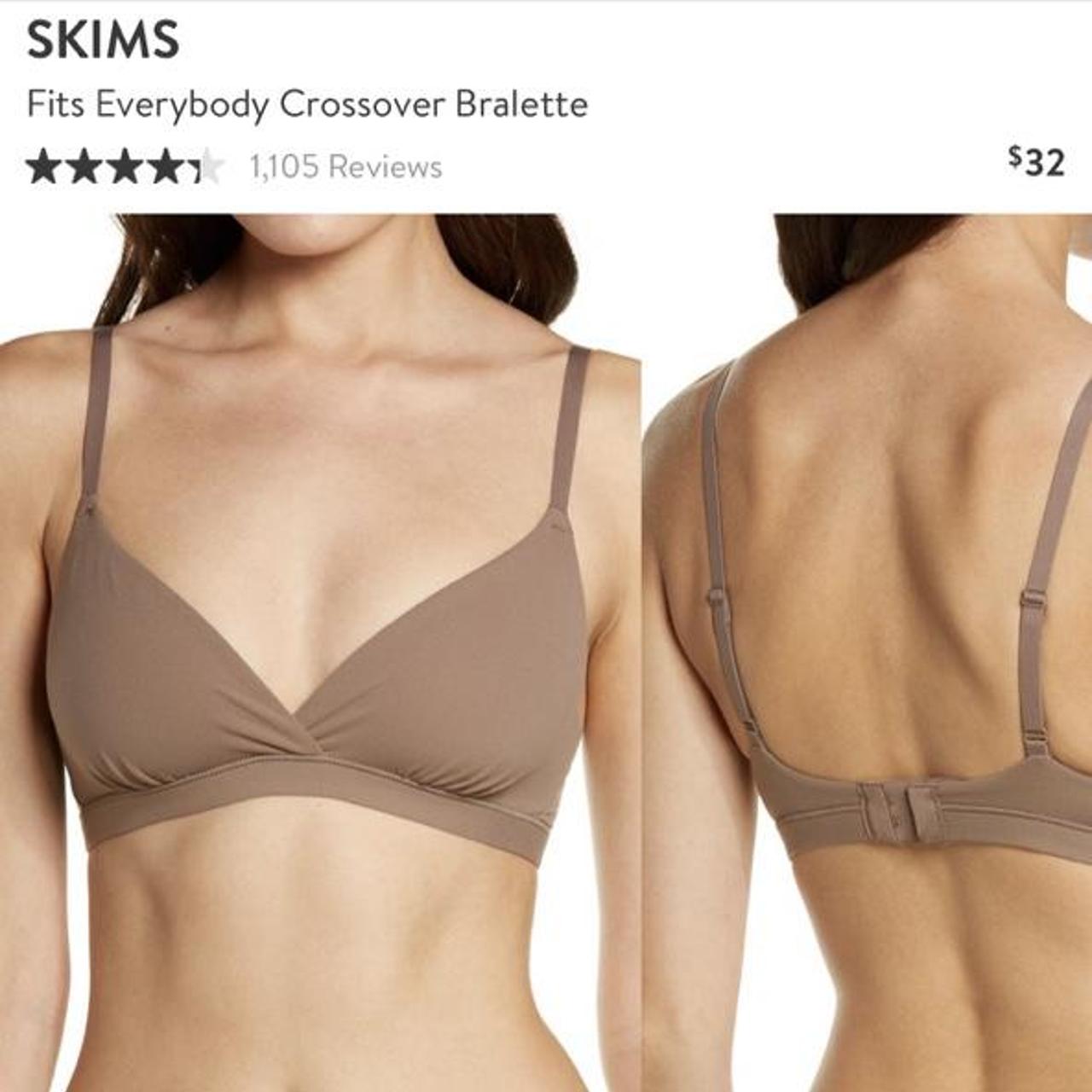 Skims Fits Everybody Crossover Bralette In Brown