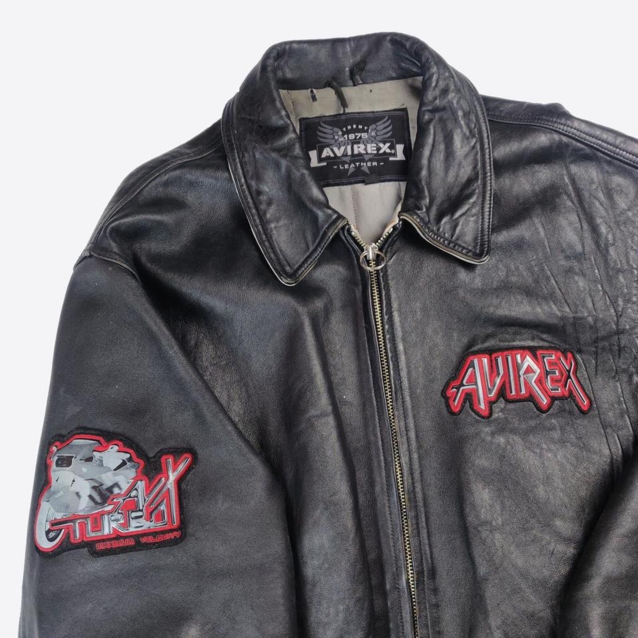 VINTAGE AVIREX JACKET Vintage Avirex leather... - Depop