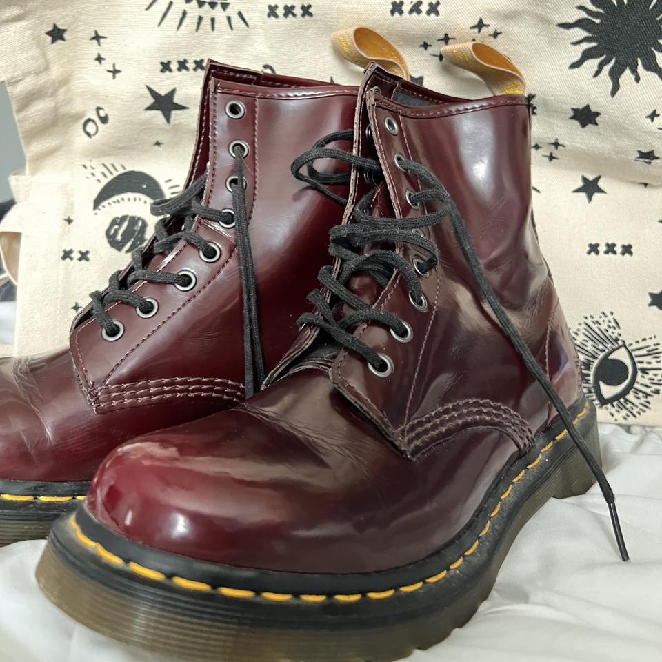 Burgundy doc fashion martens womens