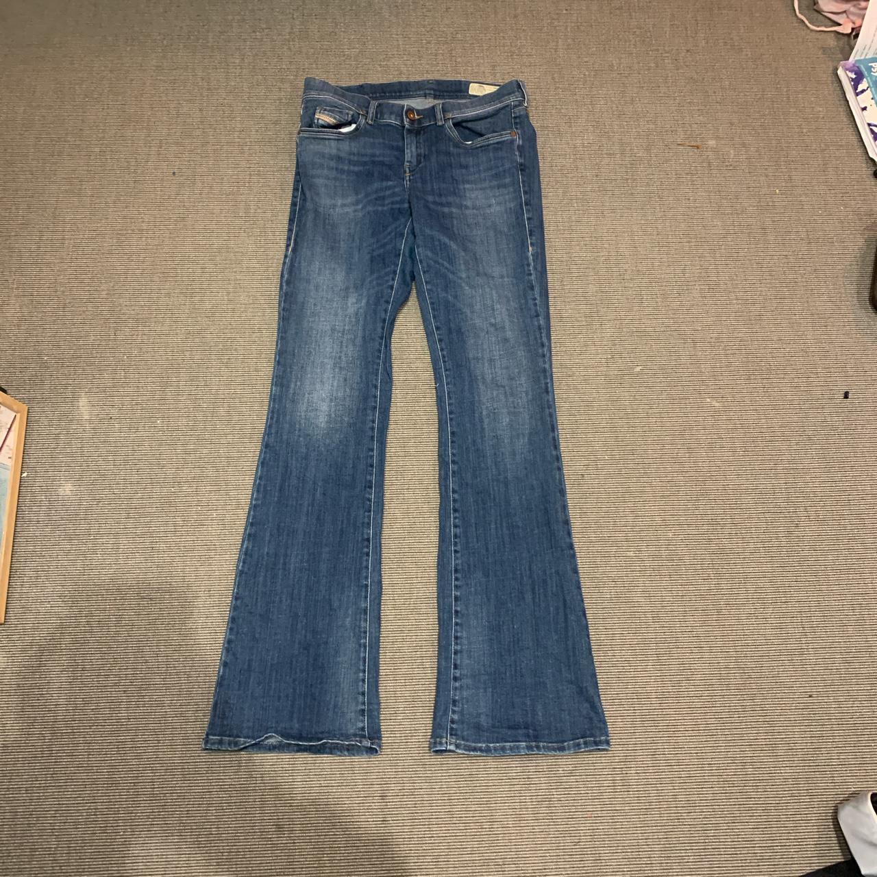 Diesel bootcut / flare low waisted denim jeans... - Depop