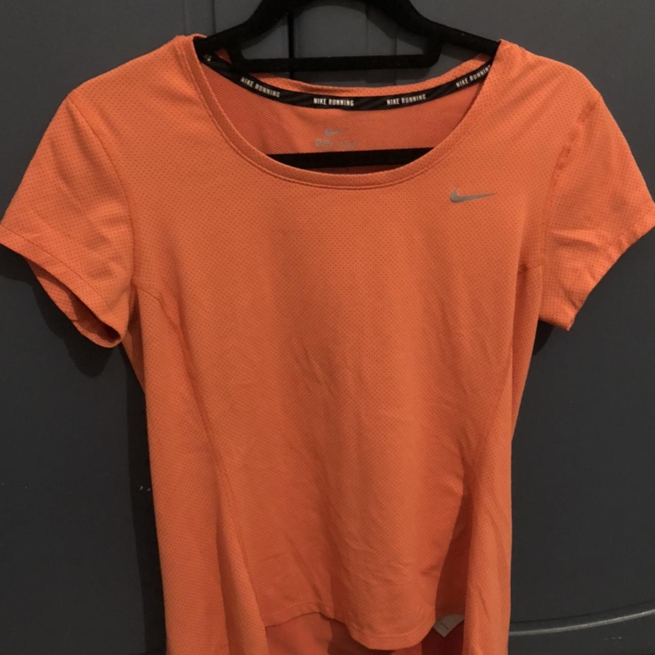Nike Women's Pink and Orange T-shirt