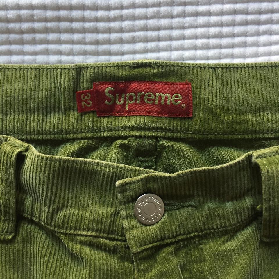 SALE FROM 280 to 180€ Supreme double knee corduroy... - Depop