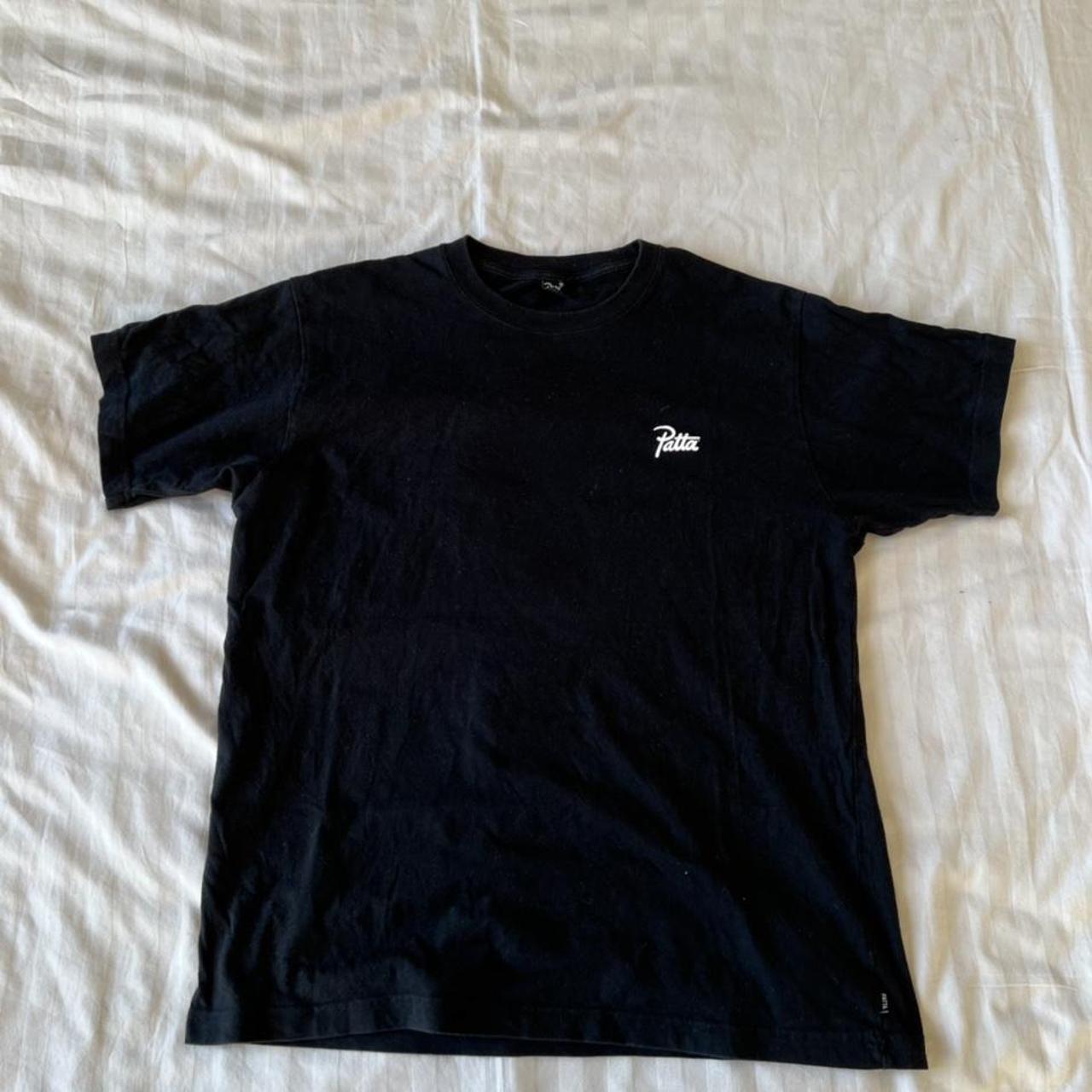 Black patta tee shirt size medium - Depop