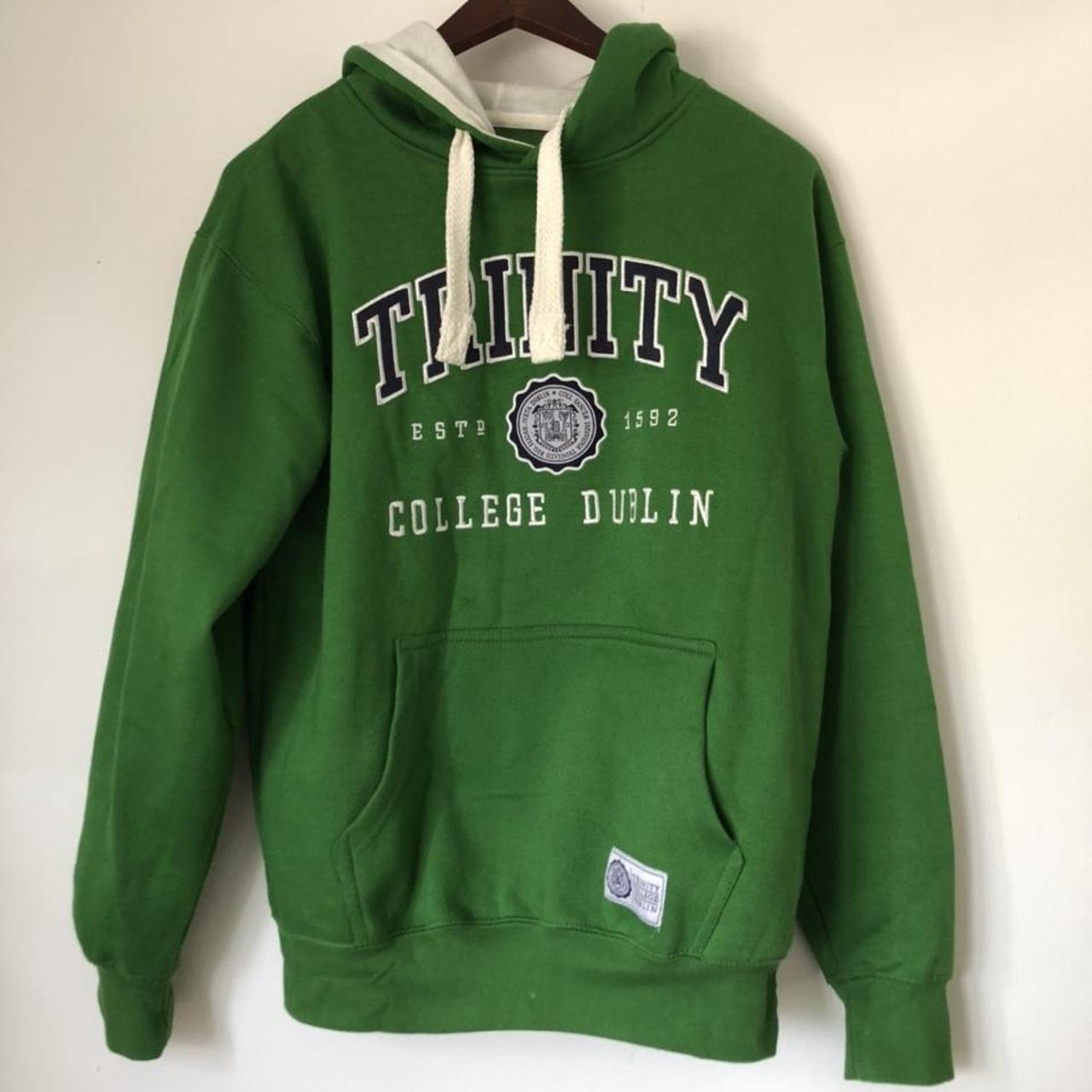 women-s-green-and-navy-hoodie-depop