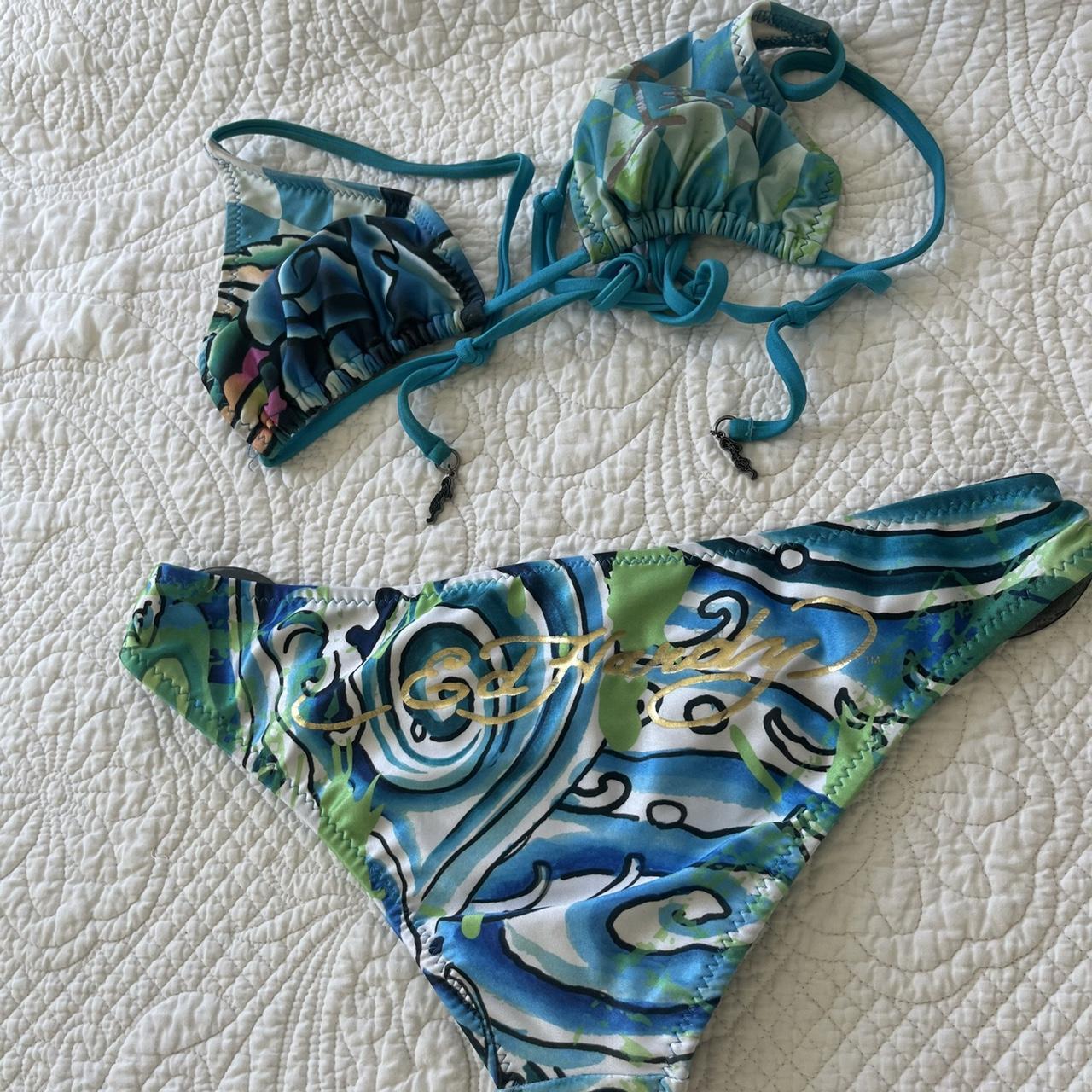 Ed Hardy Women's multi Swimsuit-one-piece | Depop