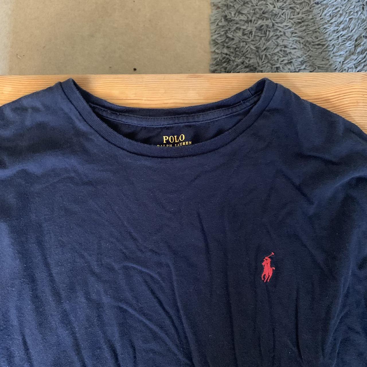 Ralph Lauren Men's Navy T-shirt | Depop