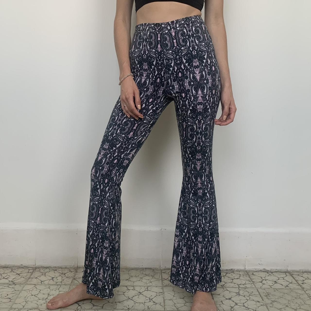 PAISLEY BOHO FLARE PANT BY FREE PEOPLE • Worn... Depop