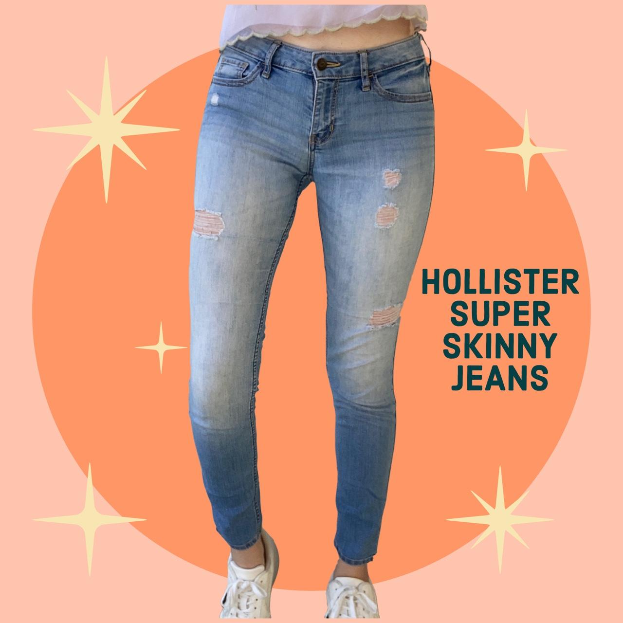 How To Shrink Hollister Skinny Jeans 🌊HOLLISTER SUPER SKINNY JEANS🌊 - SIZE 1S - W25 x... - Depop